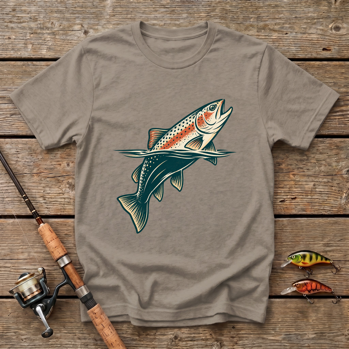Trout In River T-Shirt