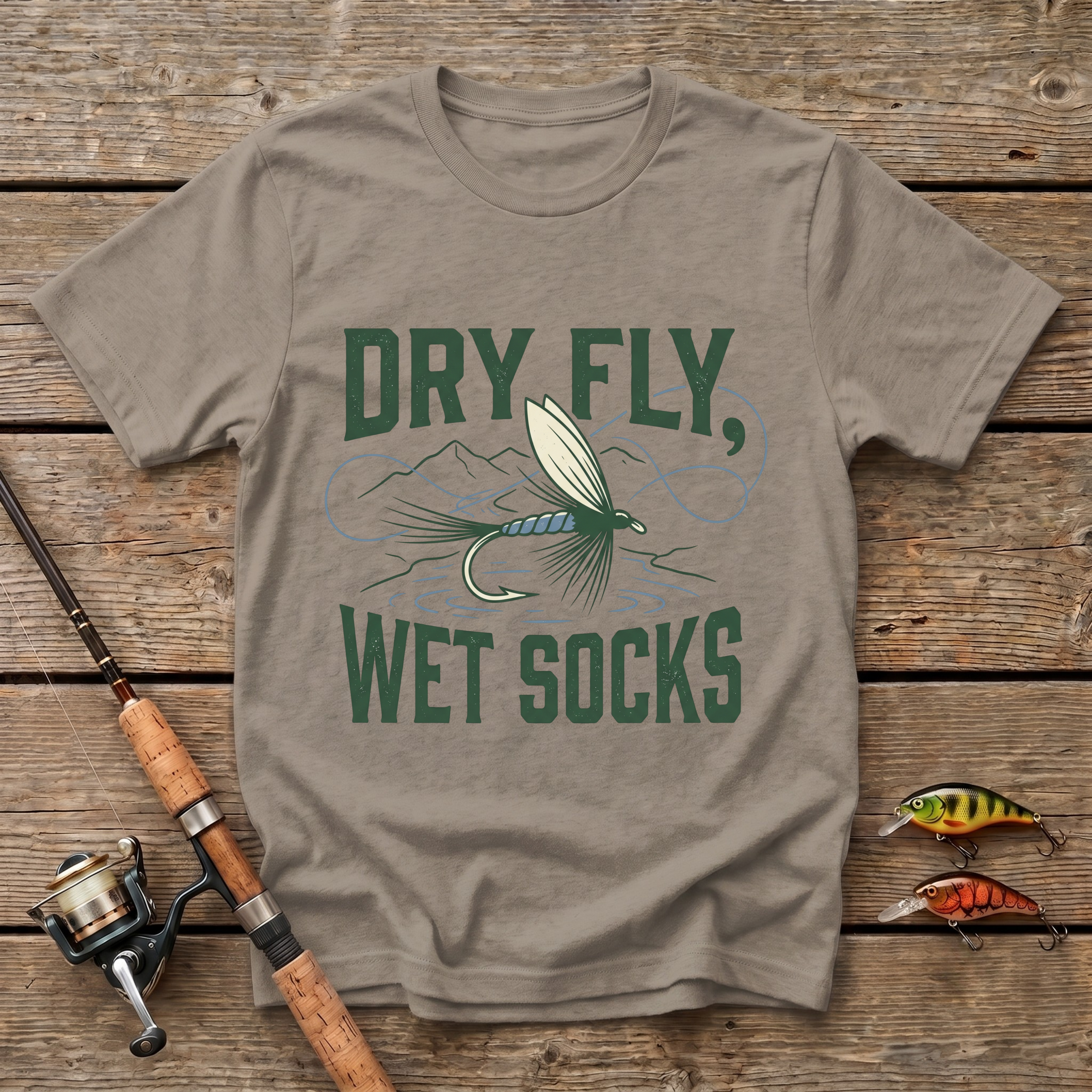 Dry Fly, Wet Socks T-Shirt