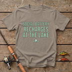 Social Battery Recharges At The Lake T-Shirt
