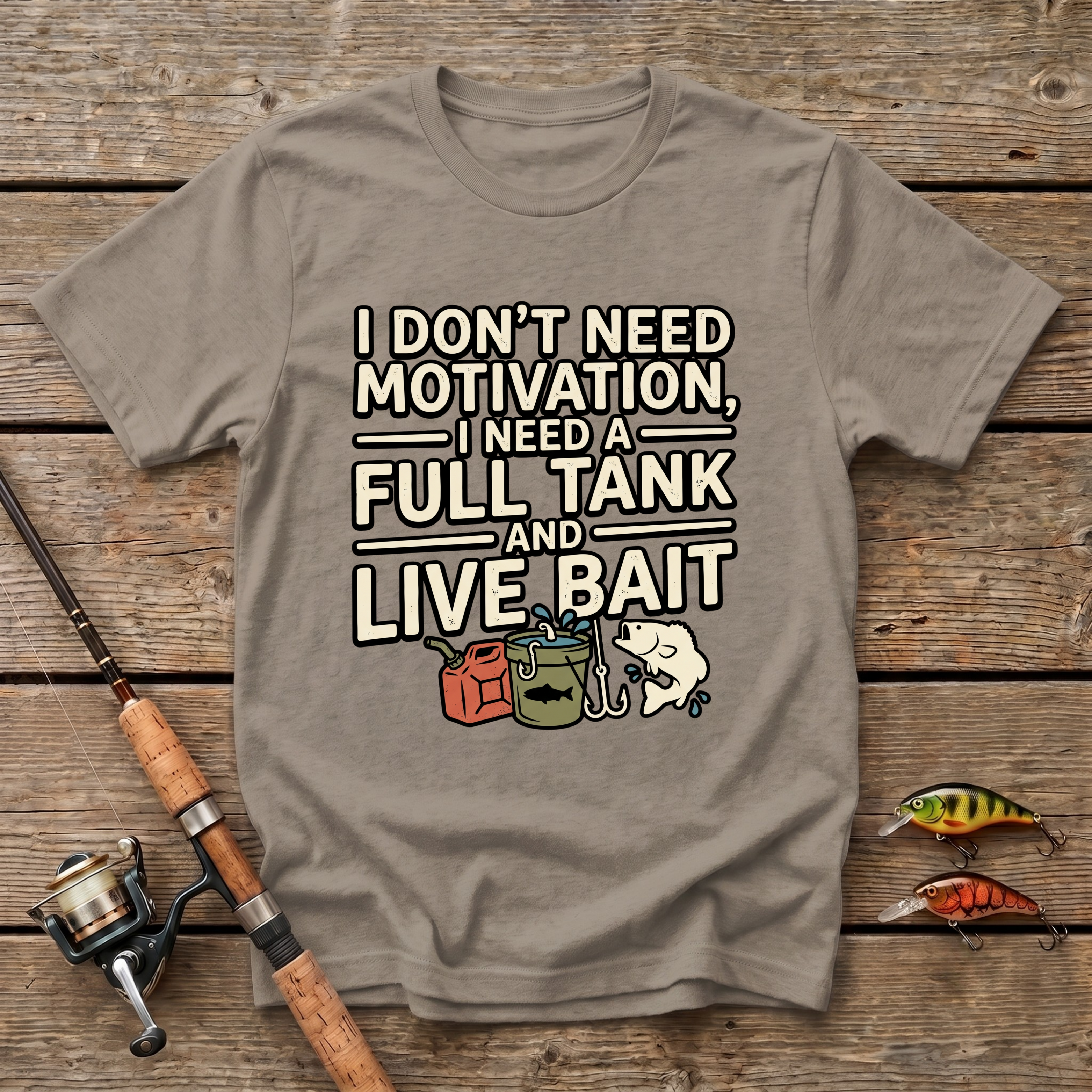 Full Tank And Live Bait T-Shirt
