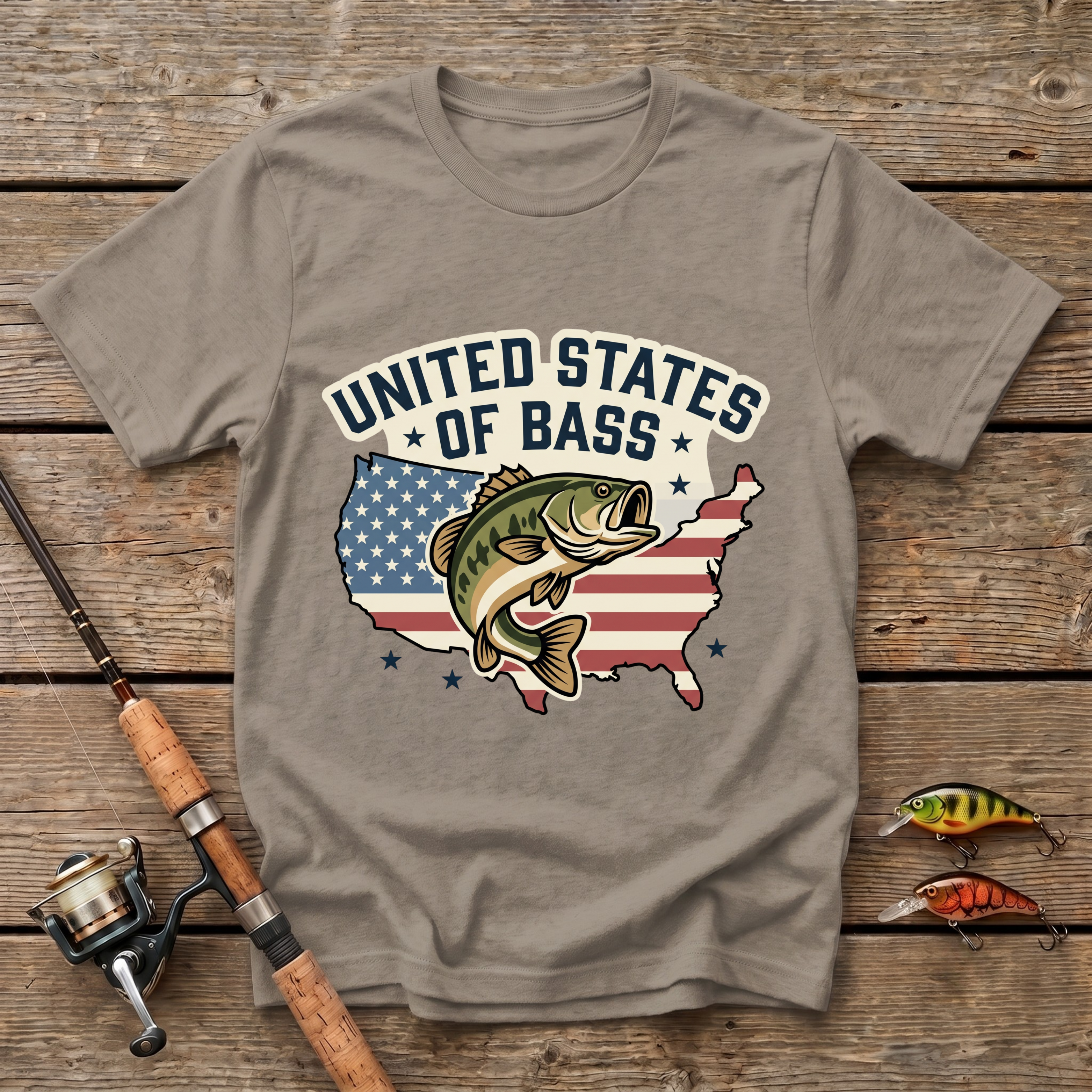 United States Of Bass T-Shirt