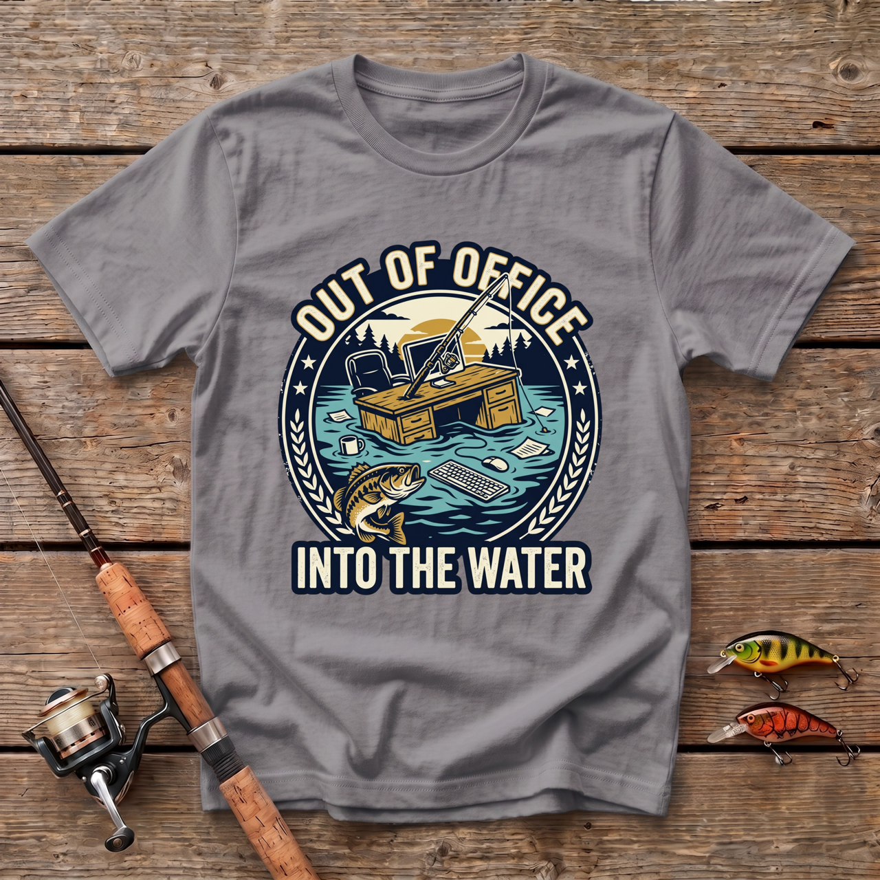 Out Of Office And Into The Water T-Shirt