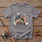 Freedom, Family, Fishing T-Shirt