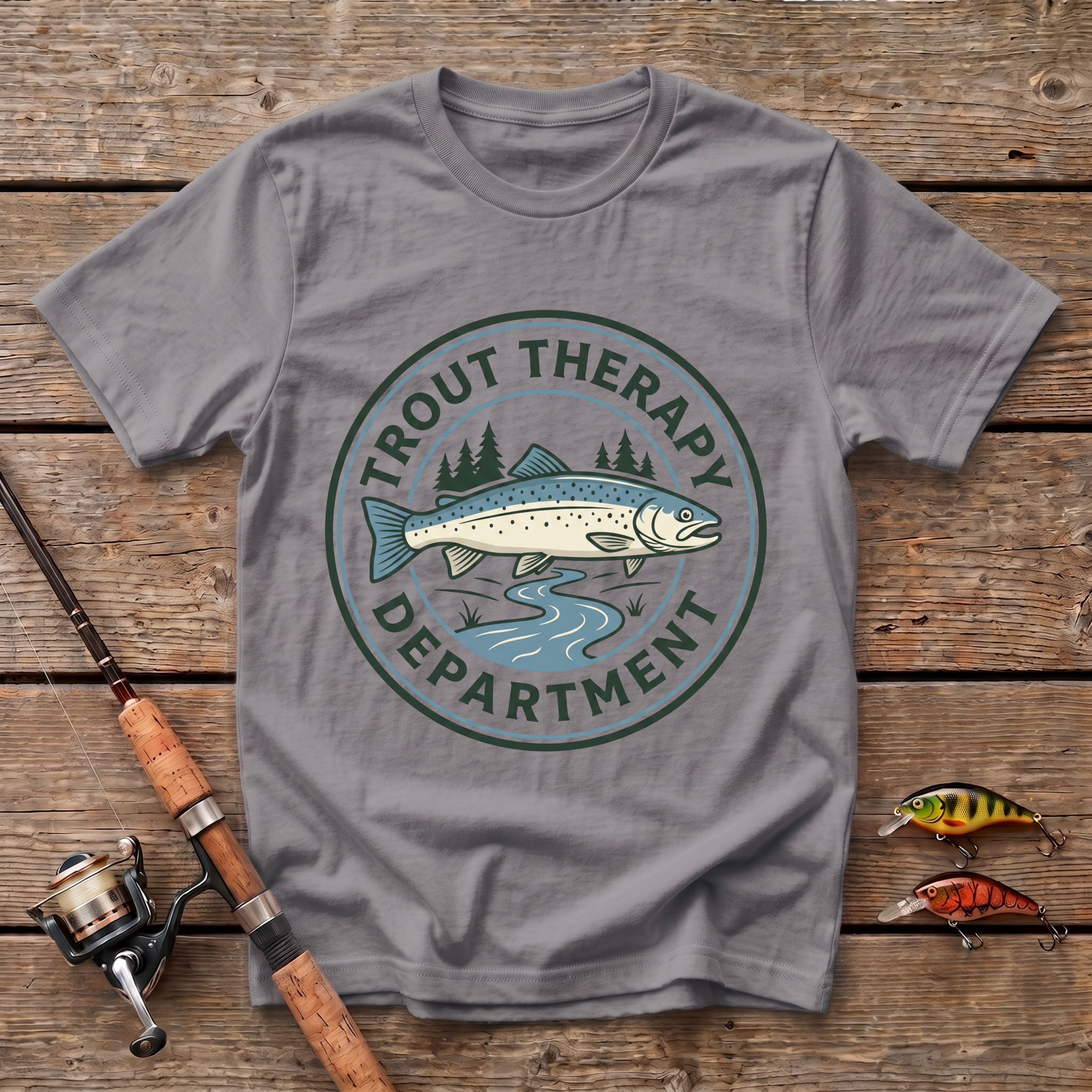Trout Therapy Department T-Shirt