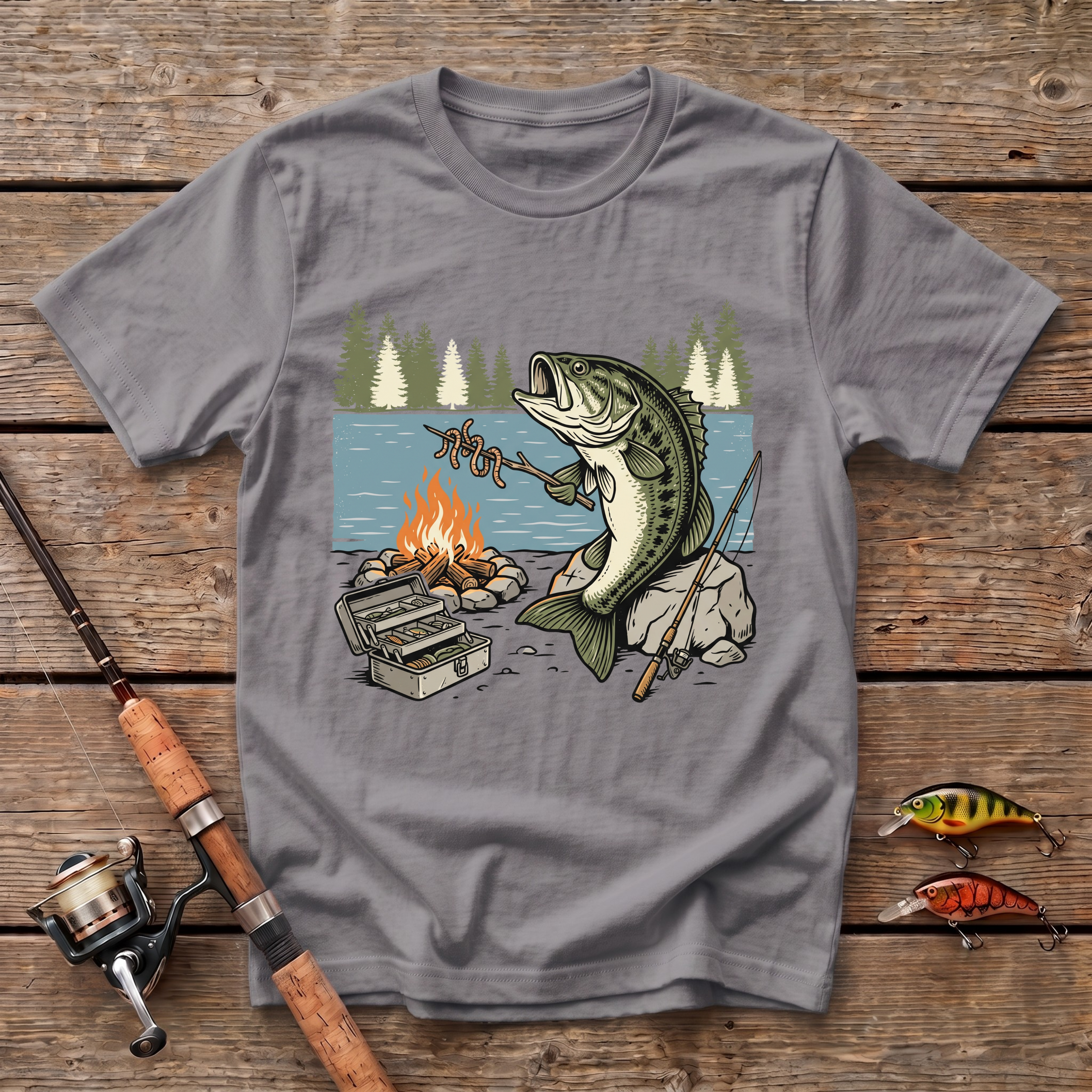 Bass Worm Grill T-Shirt