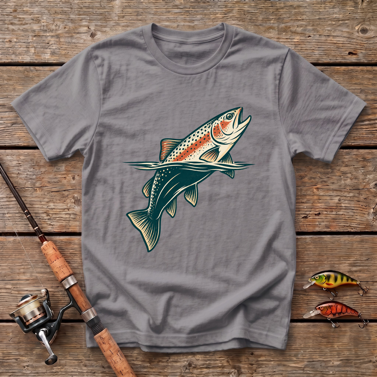 Trout In River T-Shirt