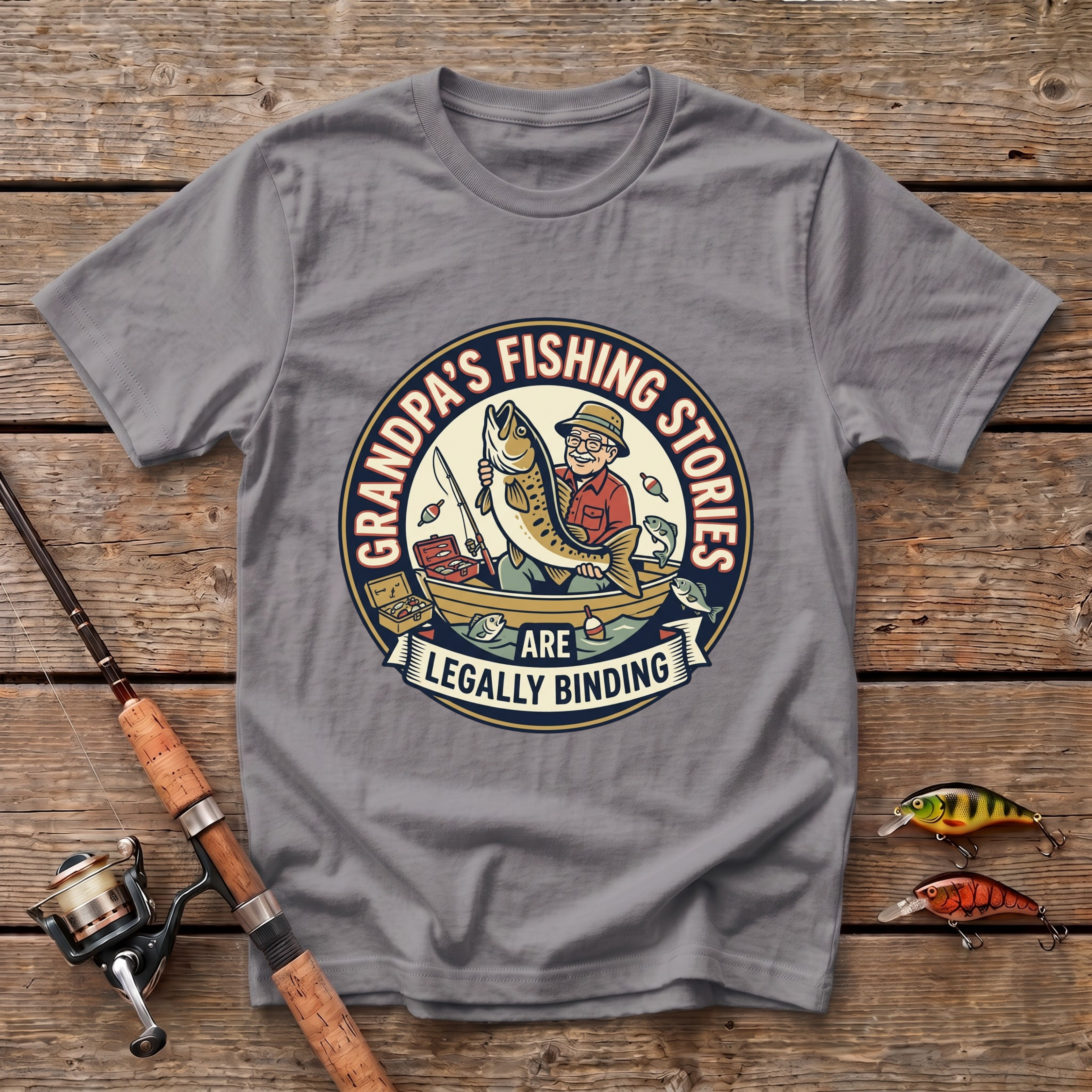Grandpa's Fishing Stories T-Shirt