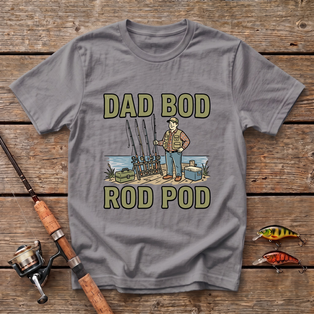 Dad Bod Rod Pod T-Shirt