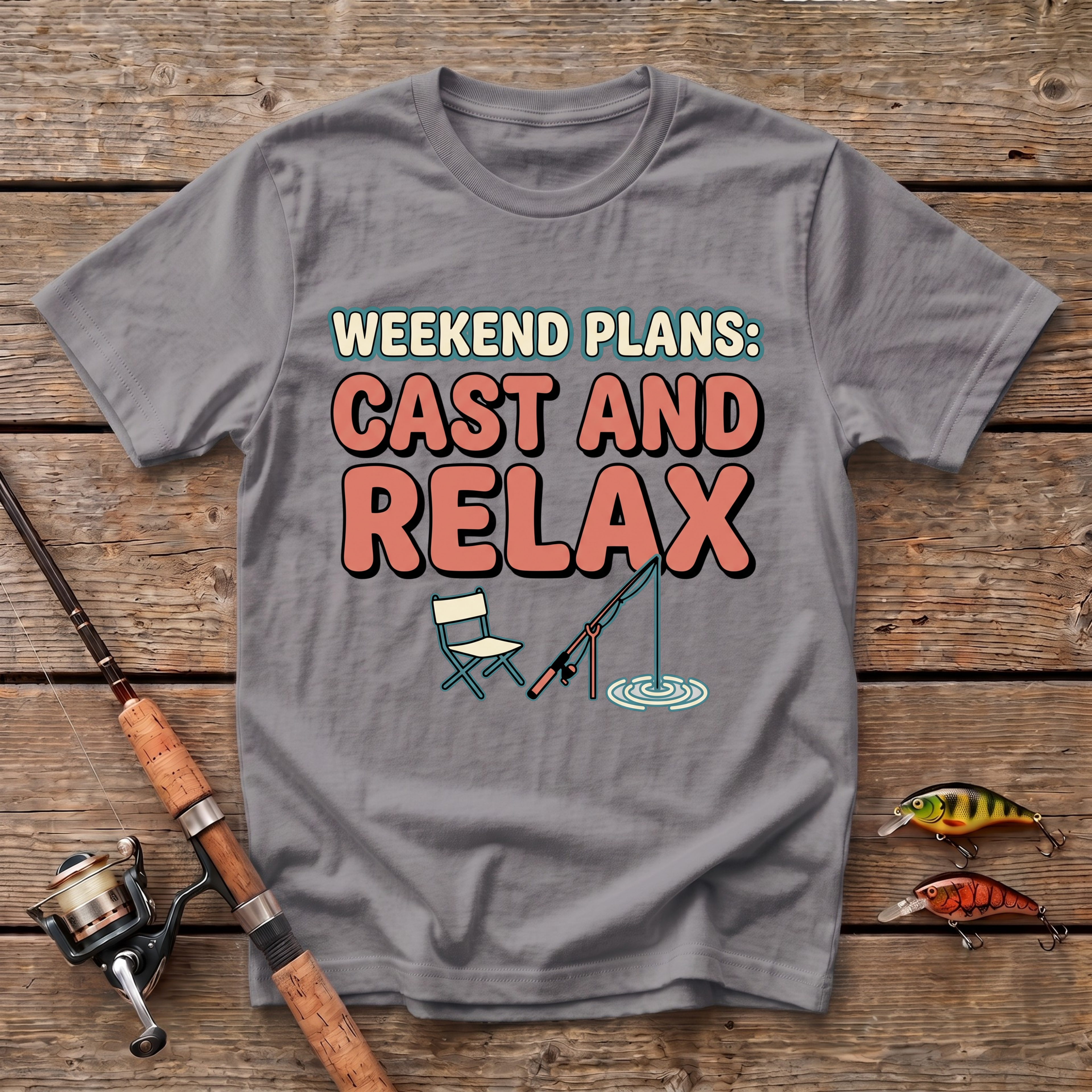 Weekend Plans: Cast And Relax T-Shirt