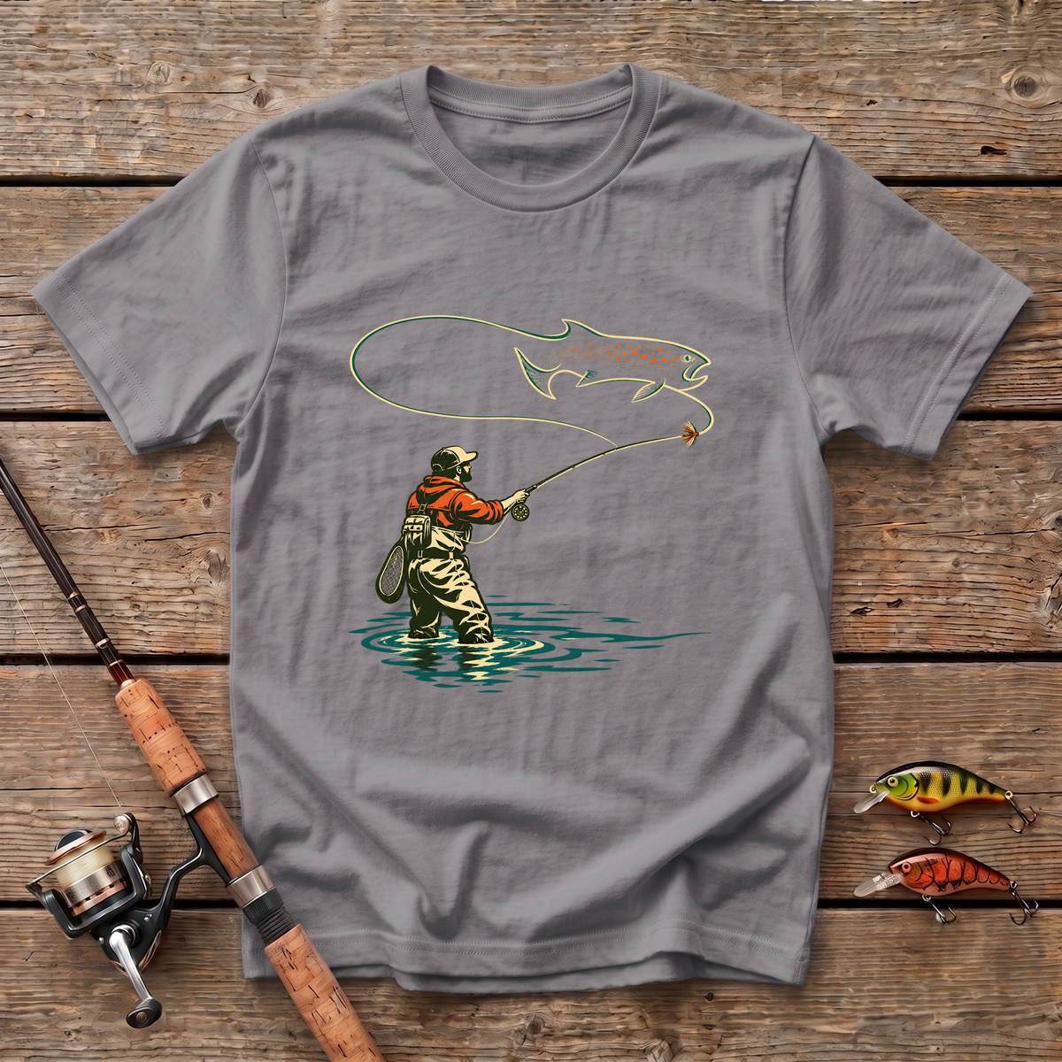 Trout Pattern T-Shirt