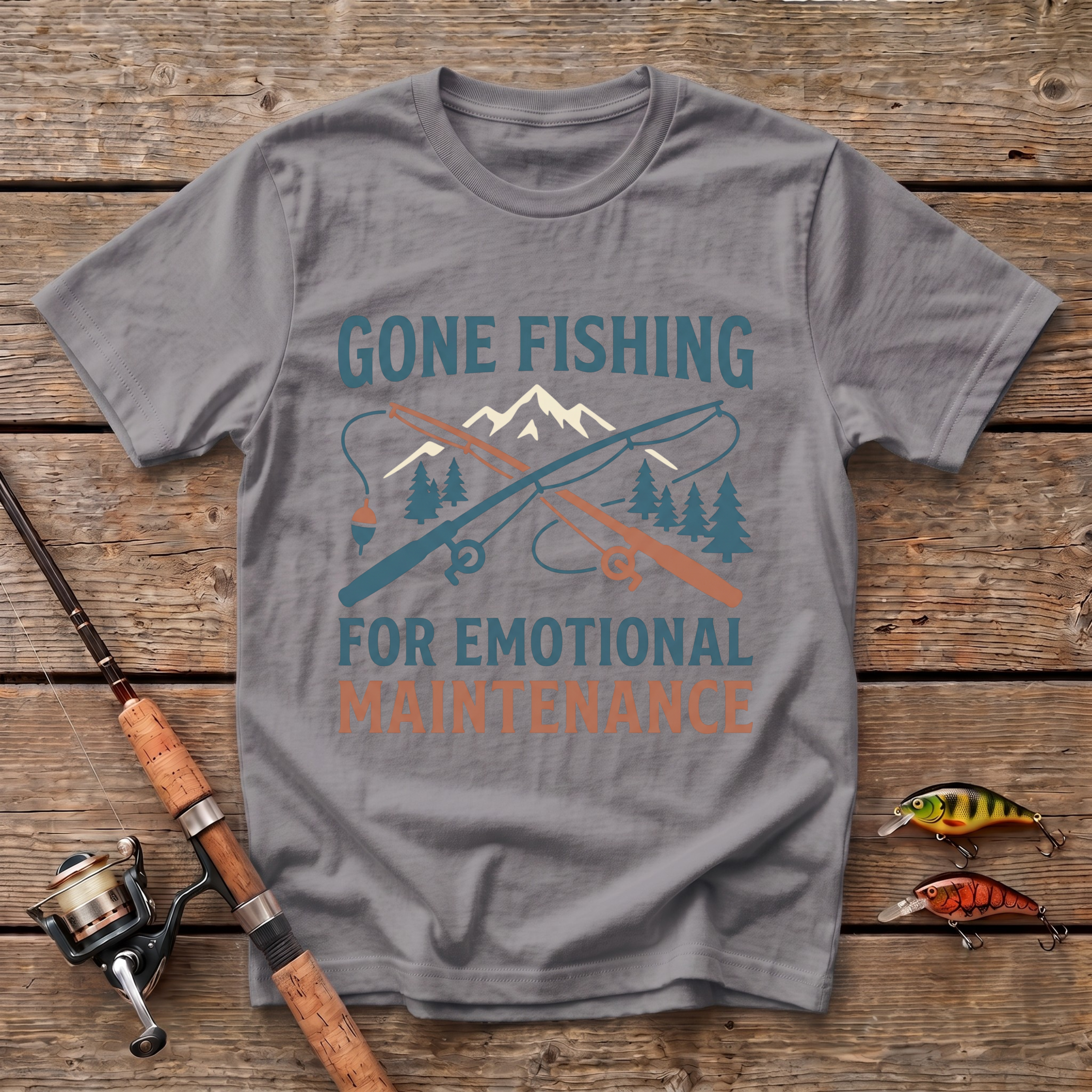 Fishing For Emotional Maintenance T-Shirt