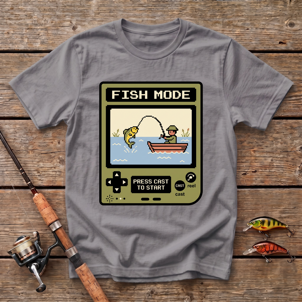 Fish Mode, Press Cast To Start T-Shirt