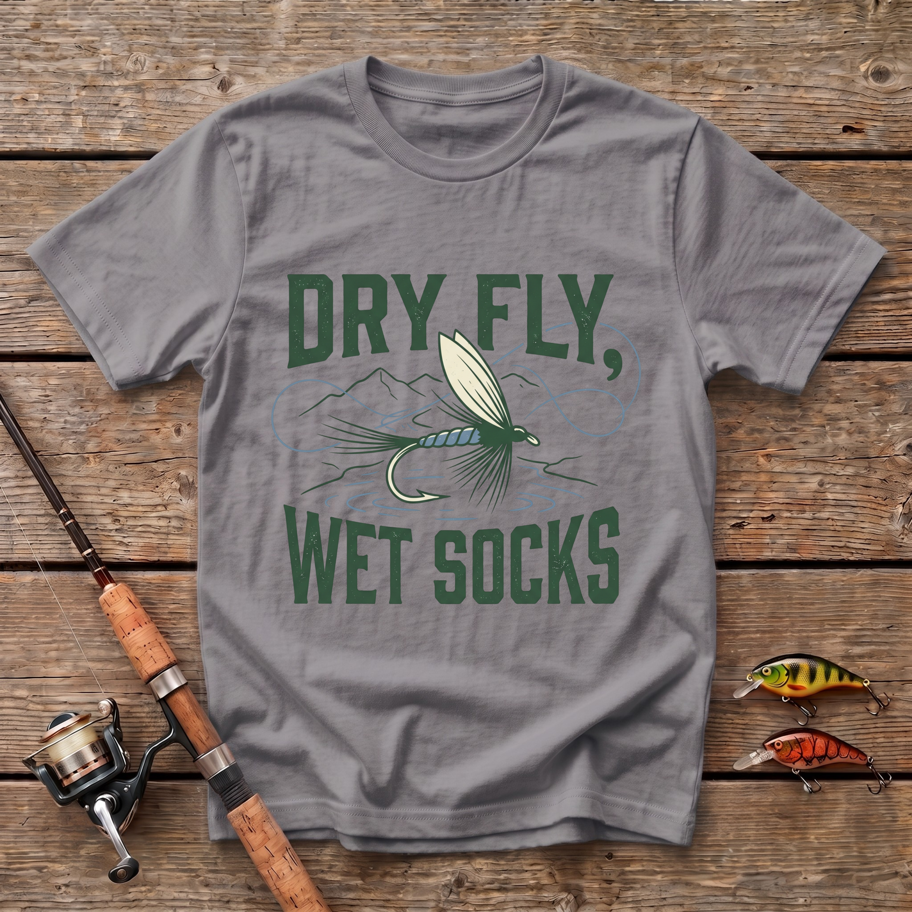 Dry Fly, Wet Socks T-Shirt