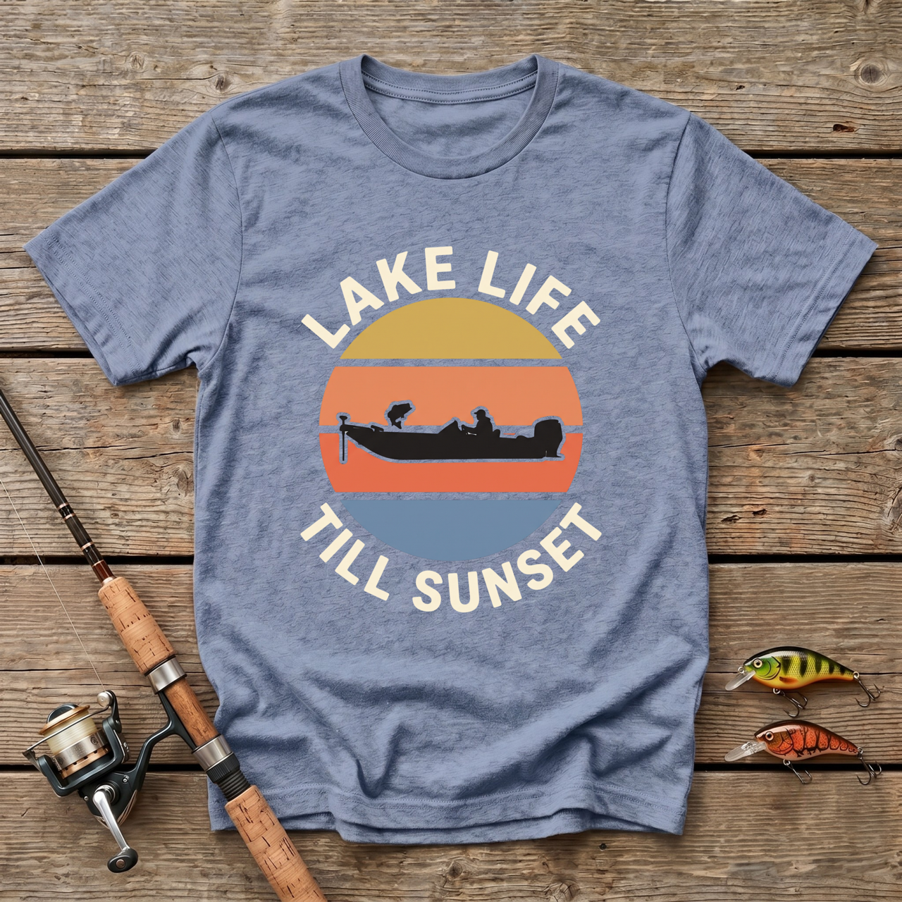 Lake Life Till Sunset T-Shirt