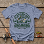 Weekend Forecast: 100% Of Fishing T-Shirt