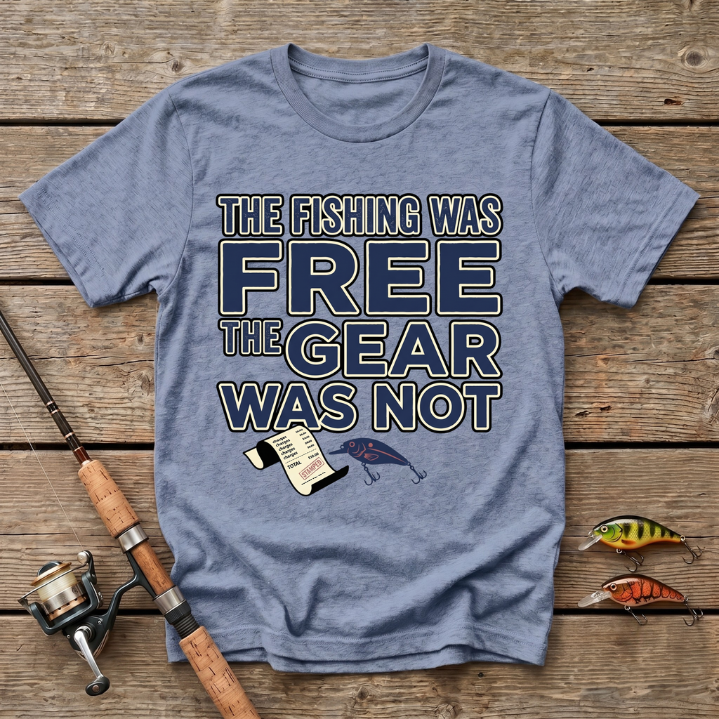 The Fishing Was Free, The Gear Was Not T-Shirt