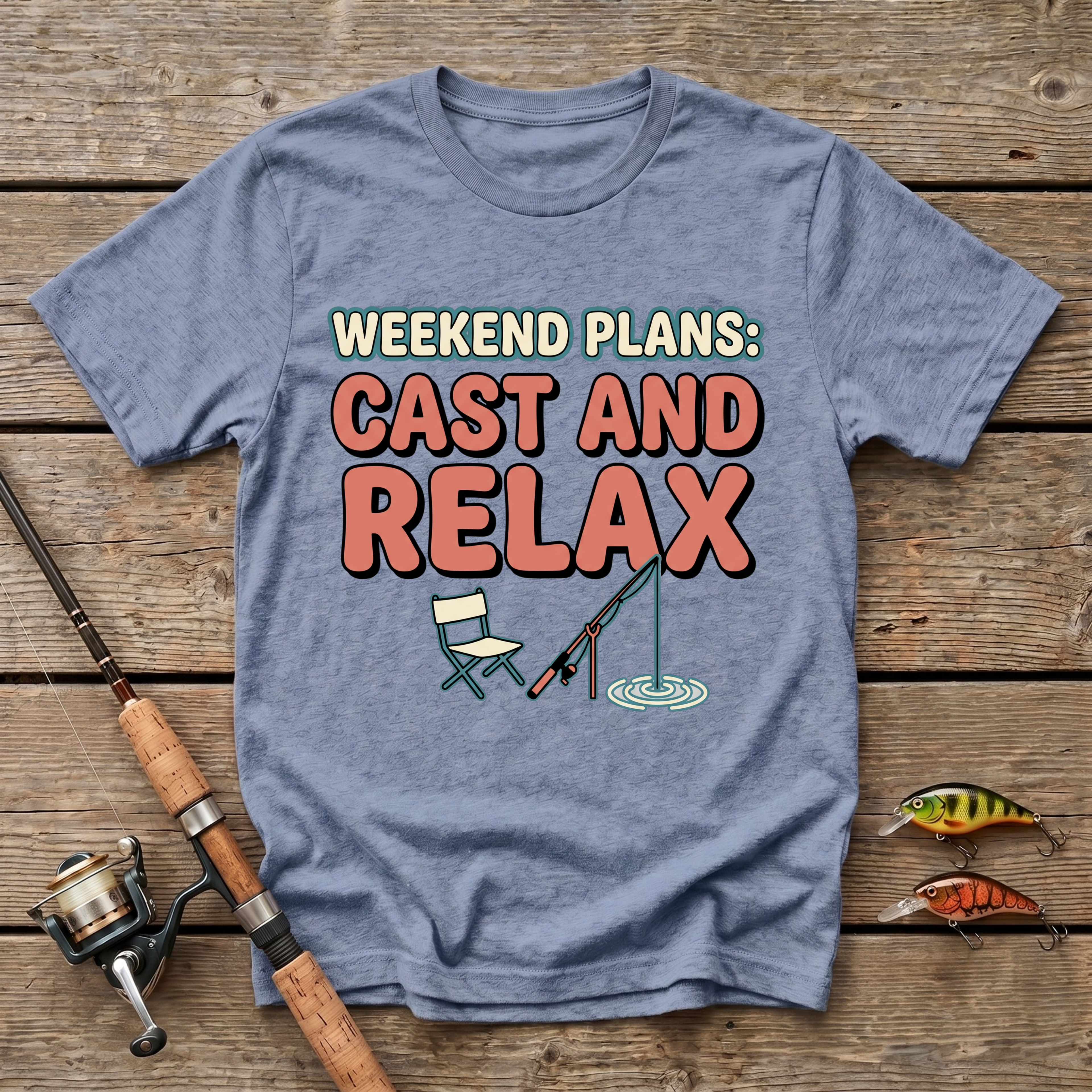 Weekend Plans: Cast And Relax T-Shirt