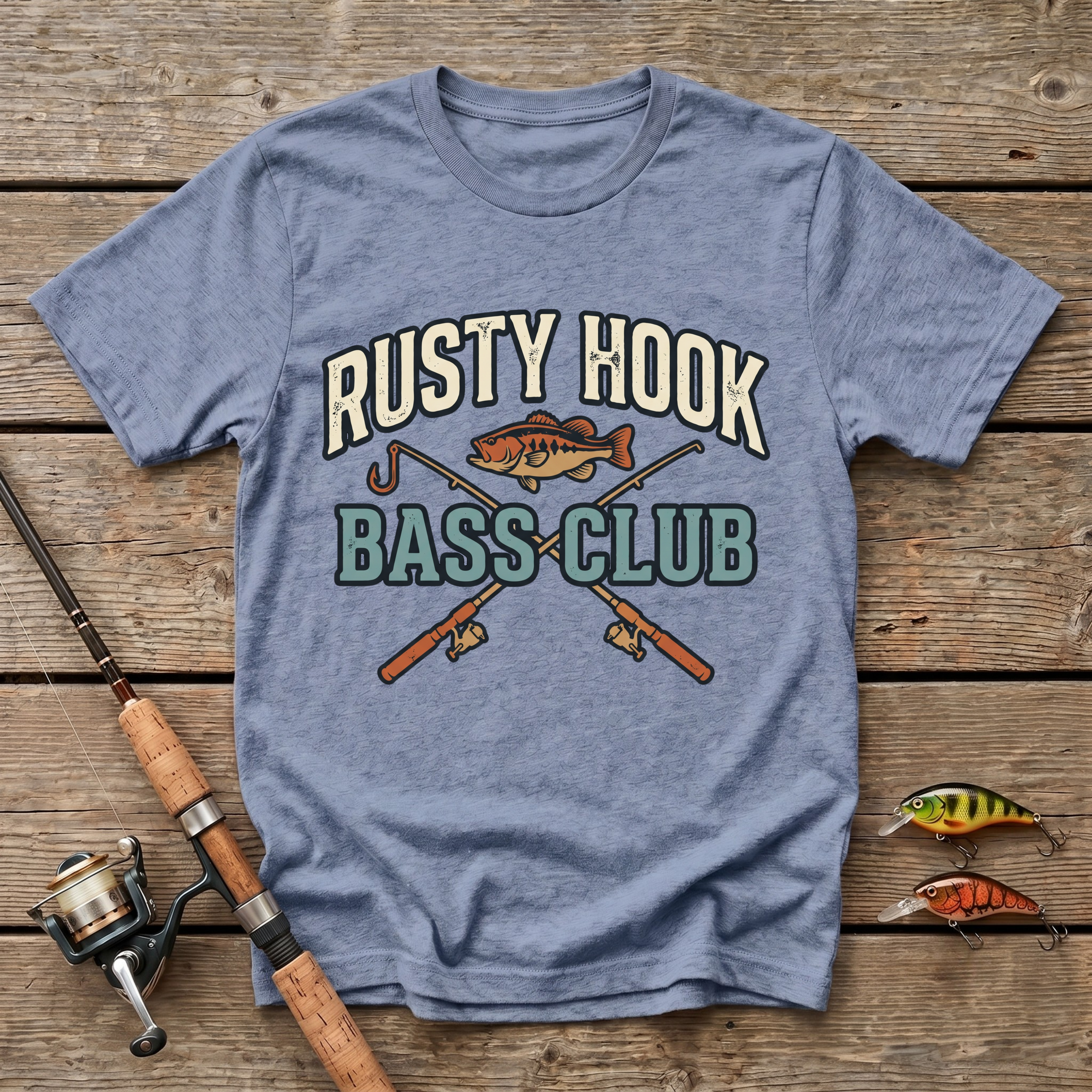 Rusty Hook Bass Club T-Shirt