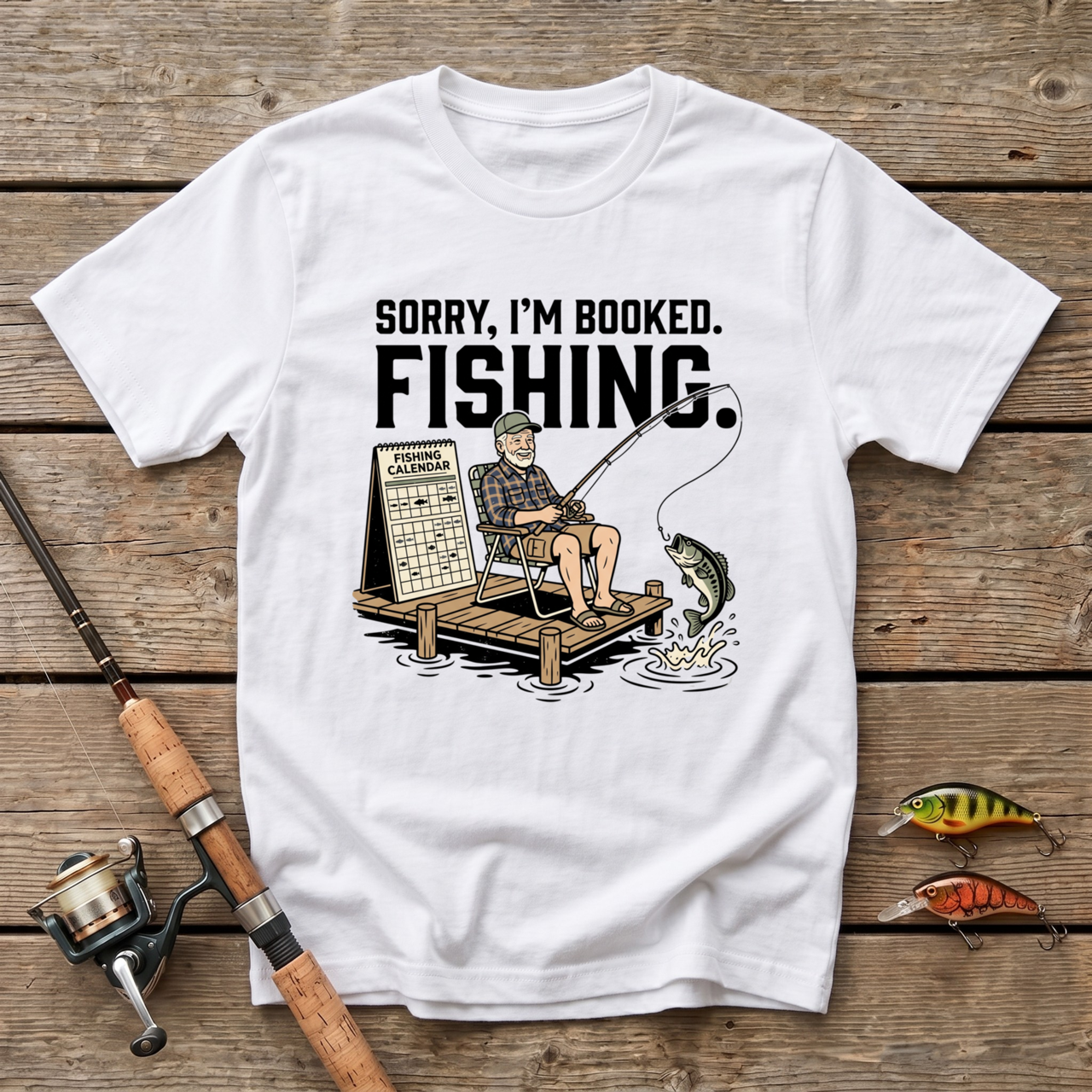 Sorry I'm Booked. Fishing. T-Shirt