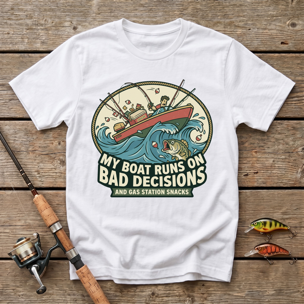 My Boat Runs On Bad Decisions T-Shirt