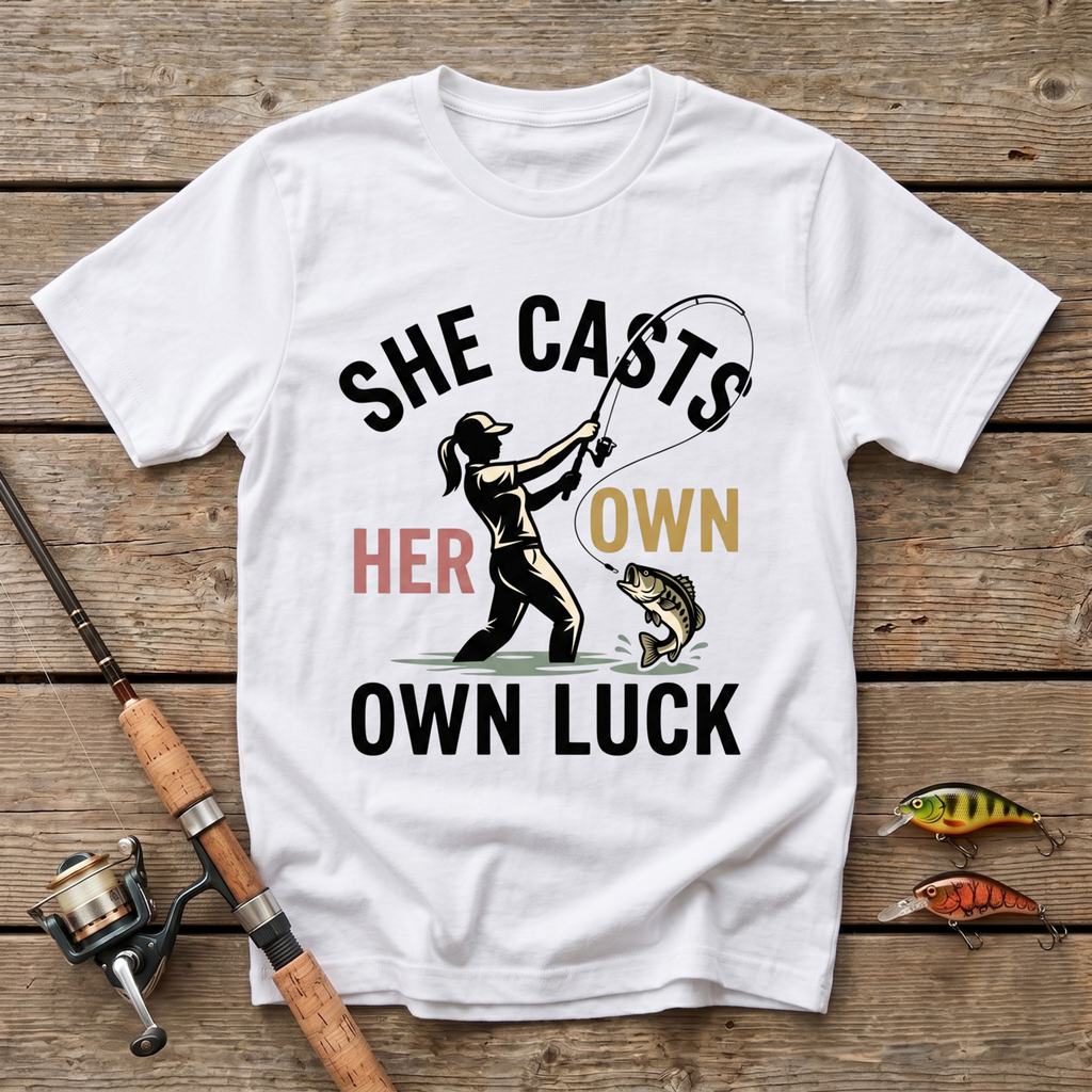 She Casts Her Own Luck T-Shirt
