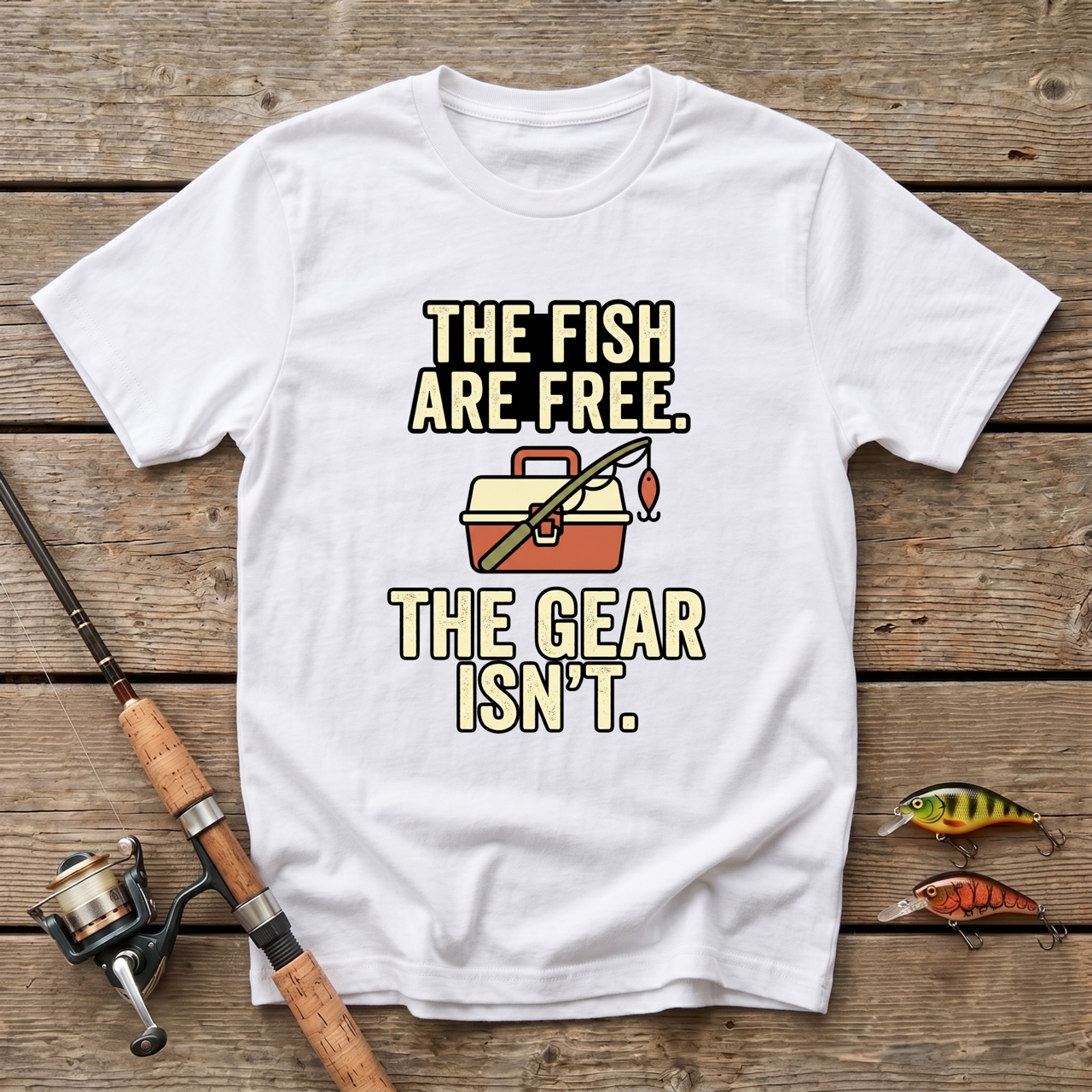 The Fish Are Free, The Gear Isn't T-Shirt