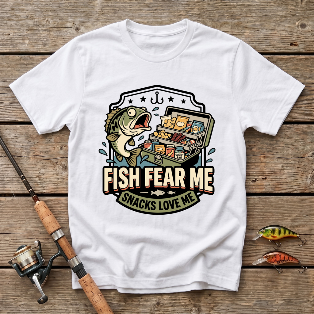 Fish Fear Me, Snacks Love Me T-Shirt