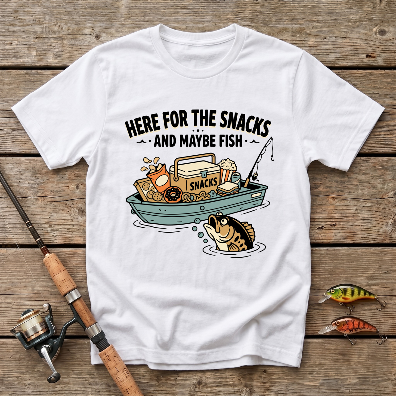 Here For The Snacks And Maybe Fish T-Shirt