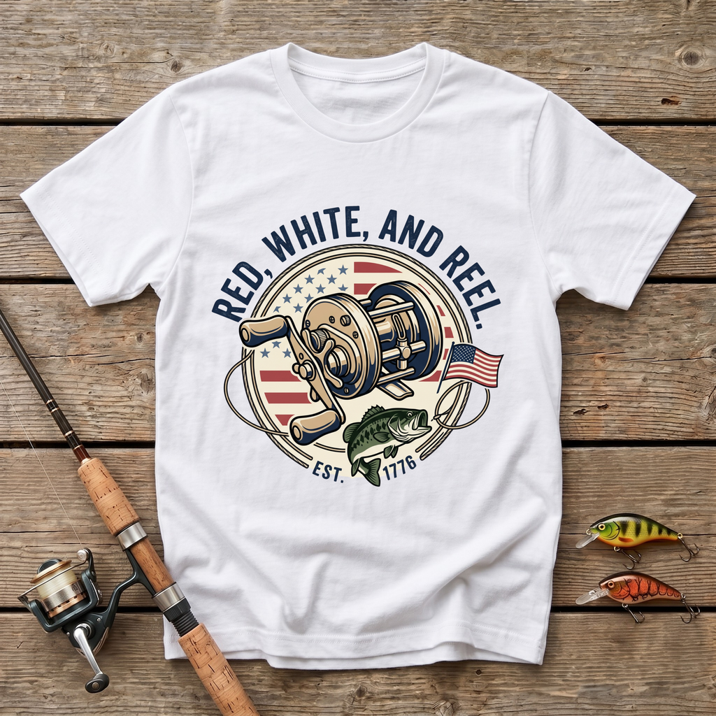 Red, White And Reel T-Shirt