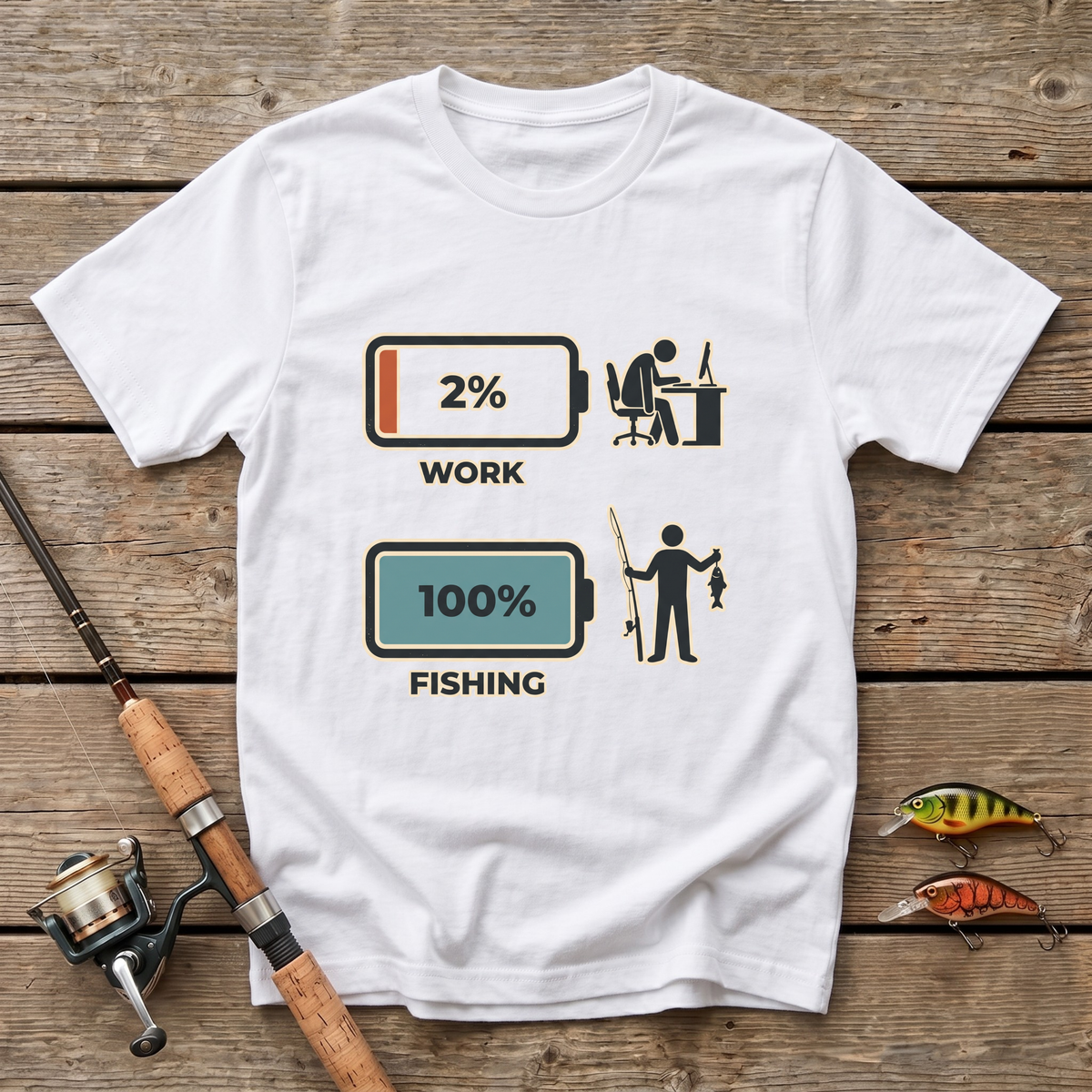 Work Vs Fishing T-Shirt