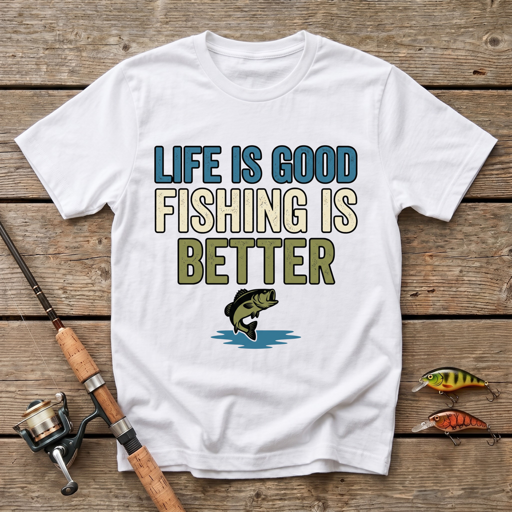 Life Is Good, Fishing Is Better T-Shirt