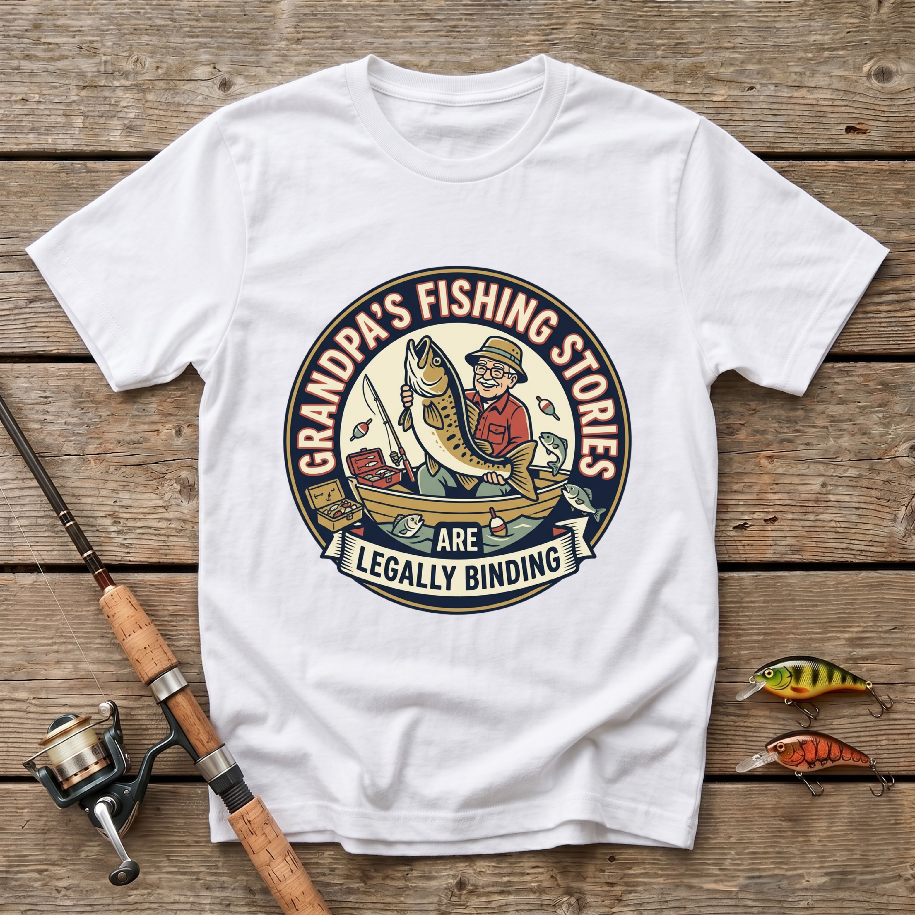 Grandpa's Fishing Stories T-Shirt