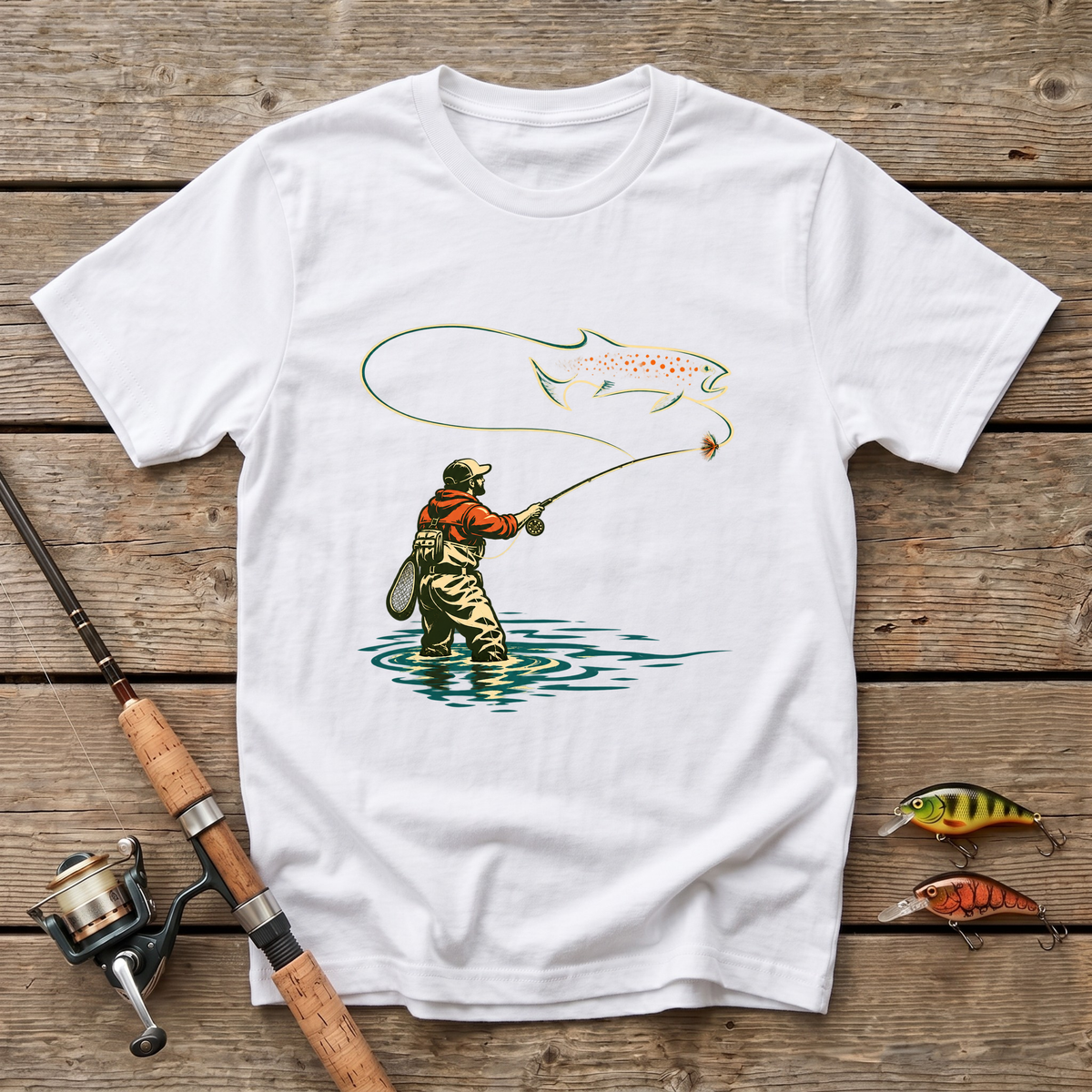 Trout Pattern T-Shirt