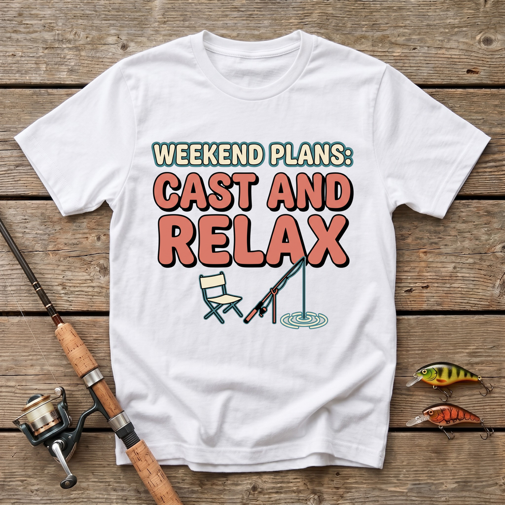 Weekend Plans: Cast And Relax T-Shirt