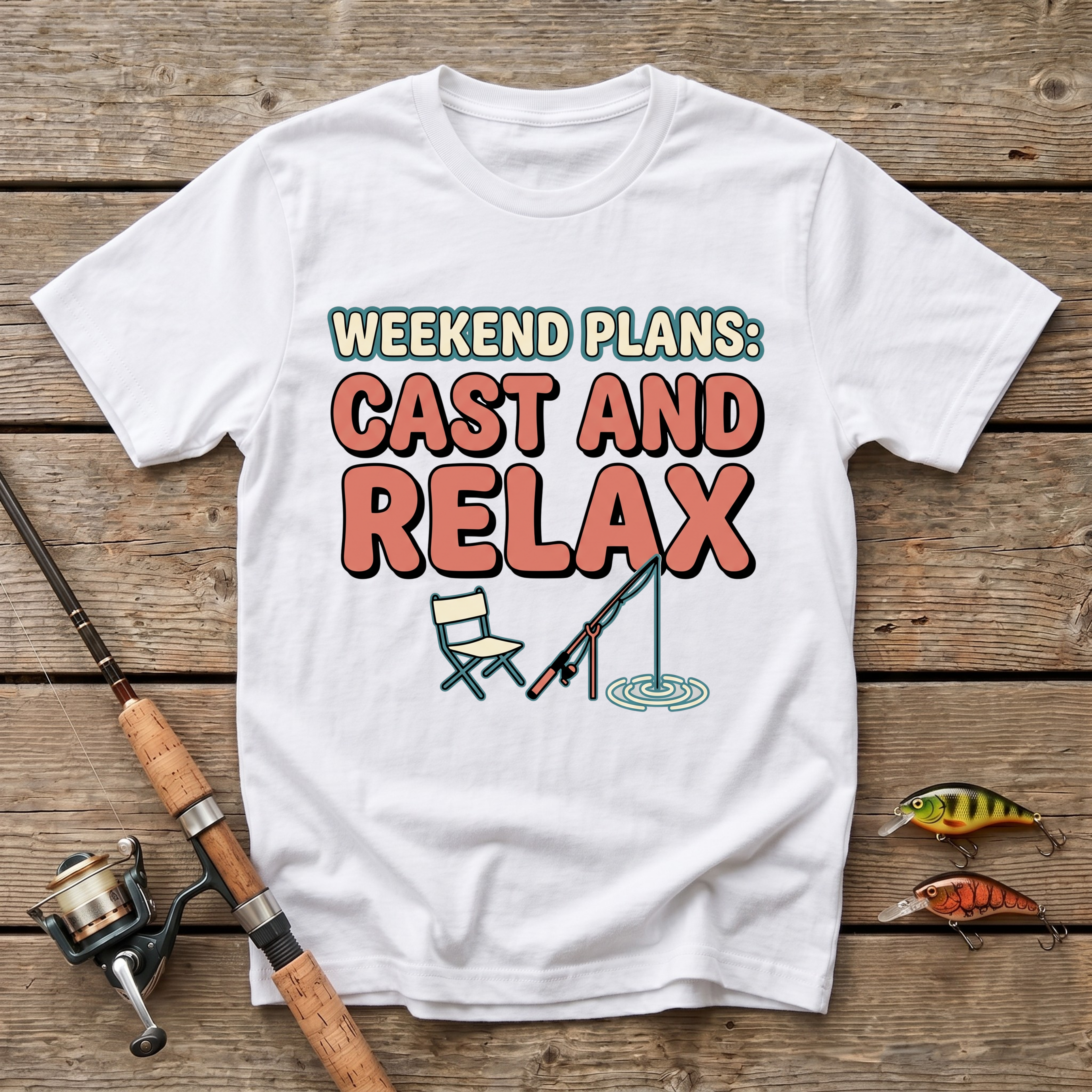 Weekend Plans: Cast And Relax T-Shirt