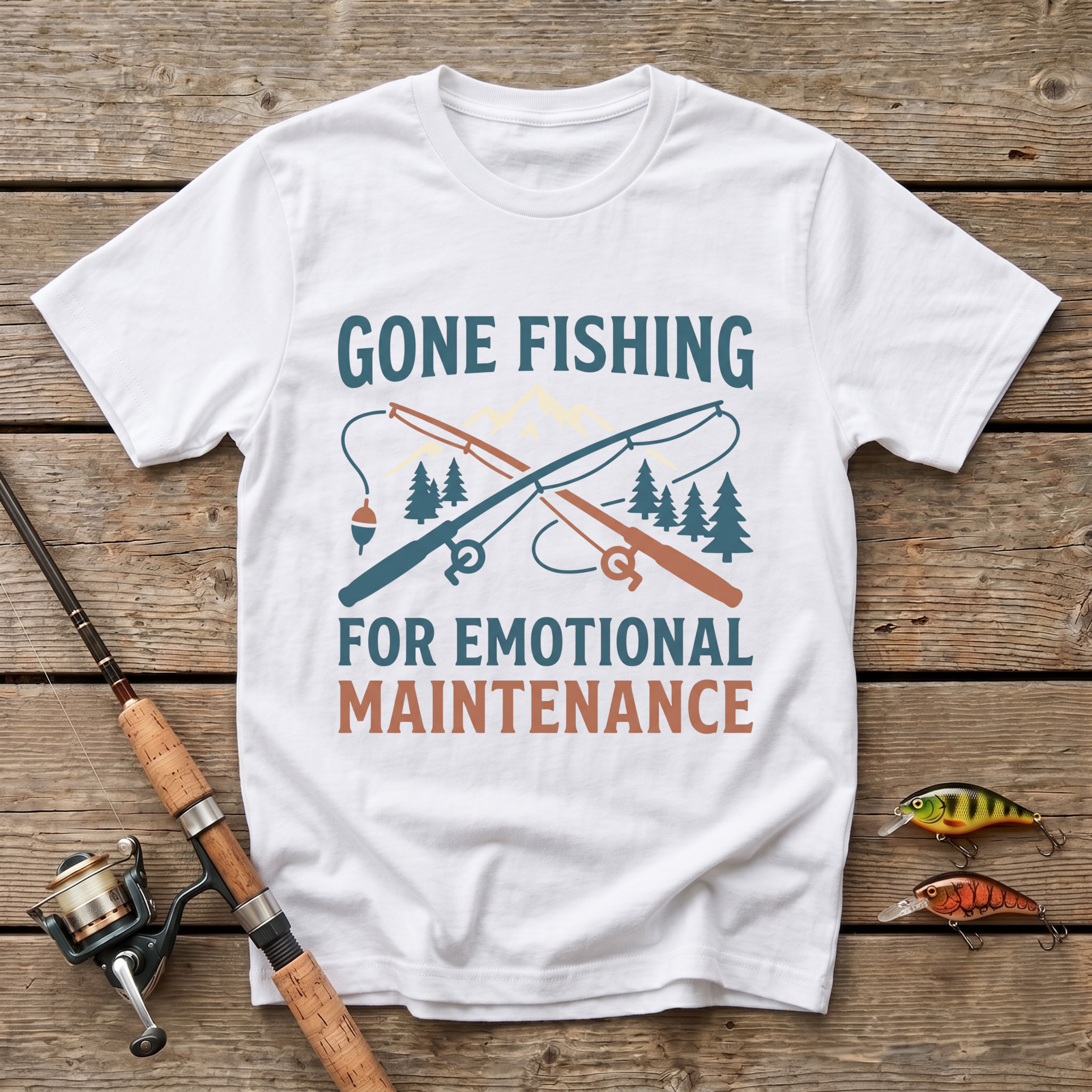 Fishing For Emotional Maintenance T-Shirt