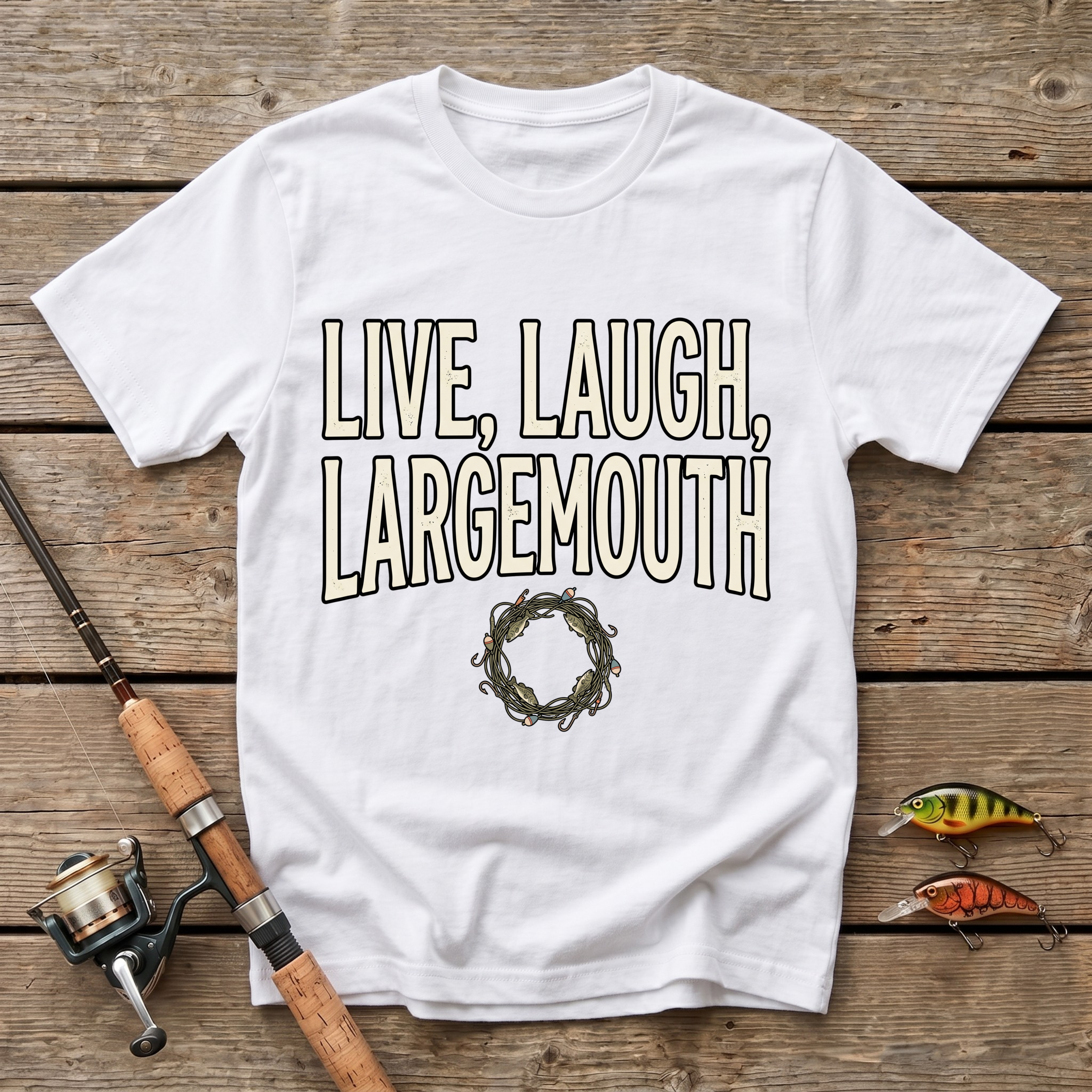 Live, Laugh, Largemouth T-Shirt