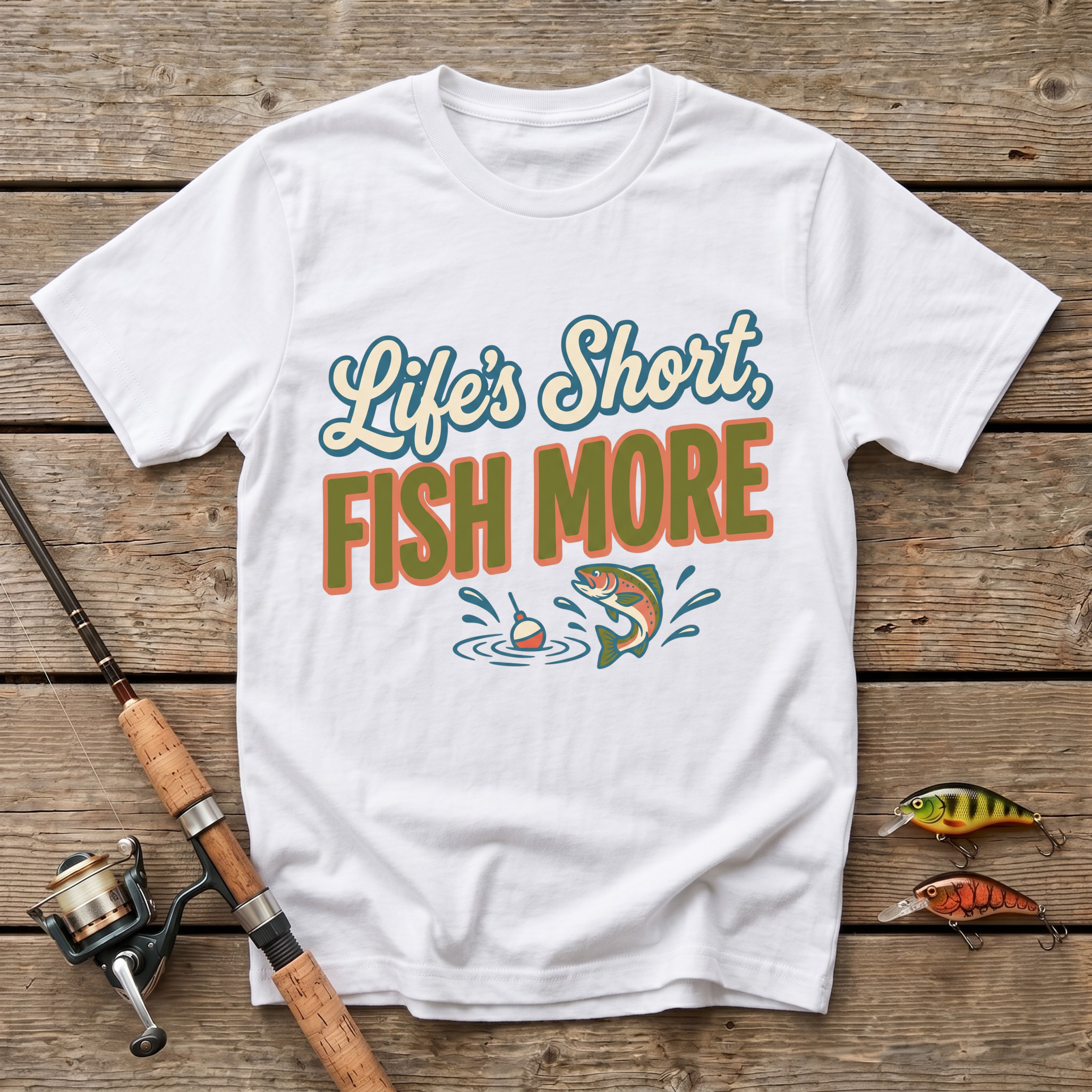 Life's Short, Fish More T-Shirt