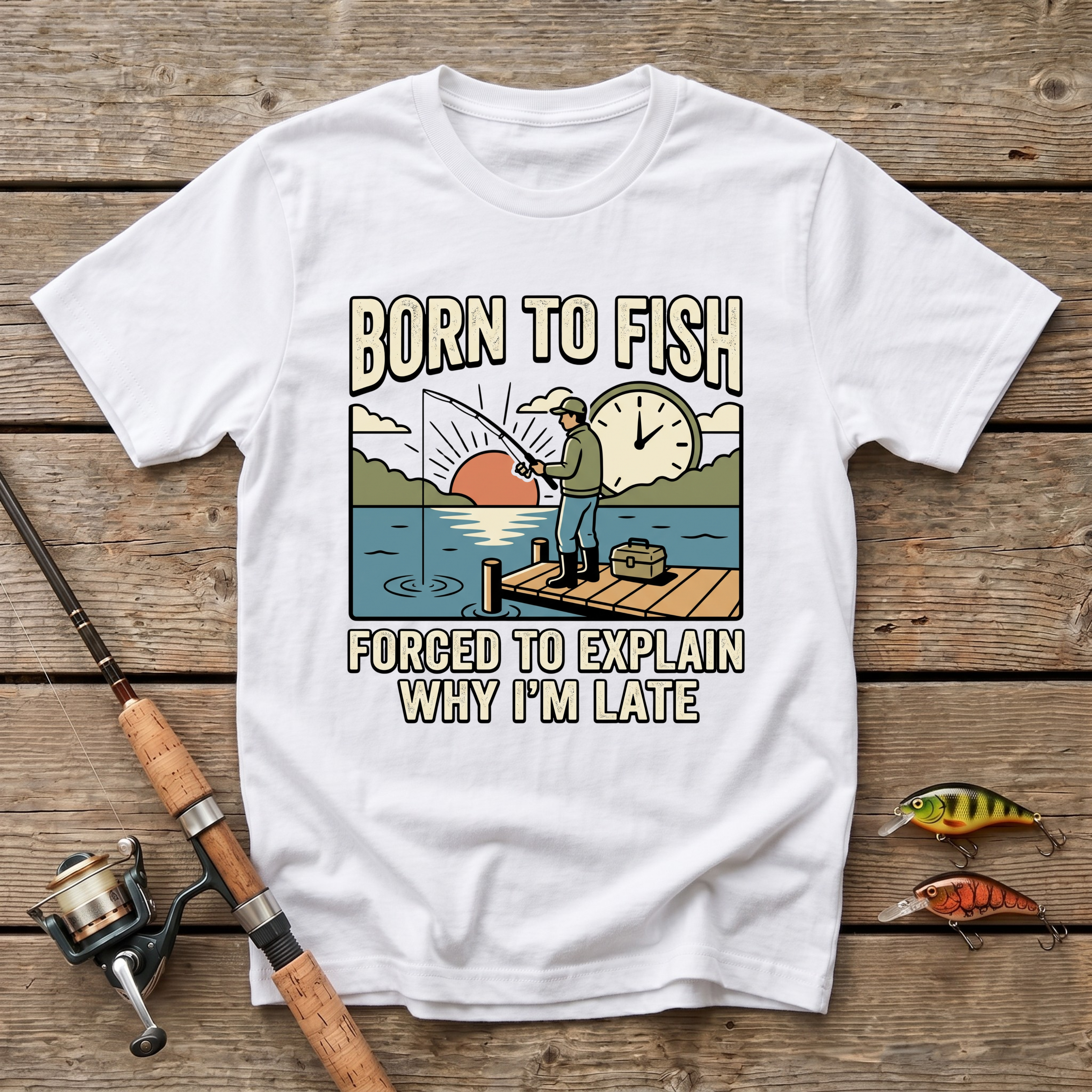 Born To Fish, Forced To Explain T-Shirt