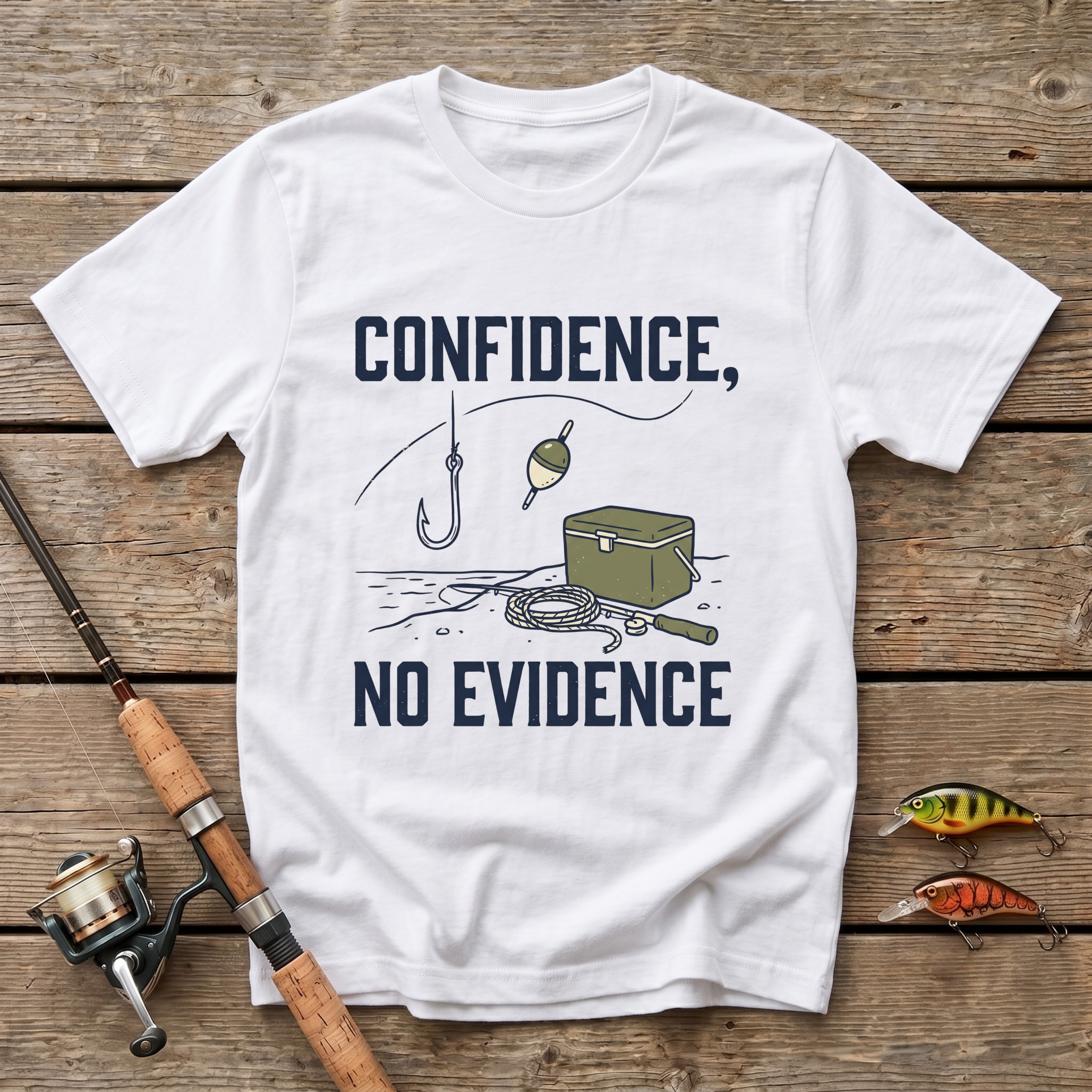 Confidence, No Evidence T-Shirt
