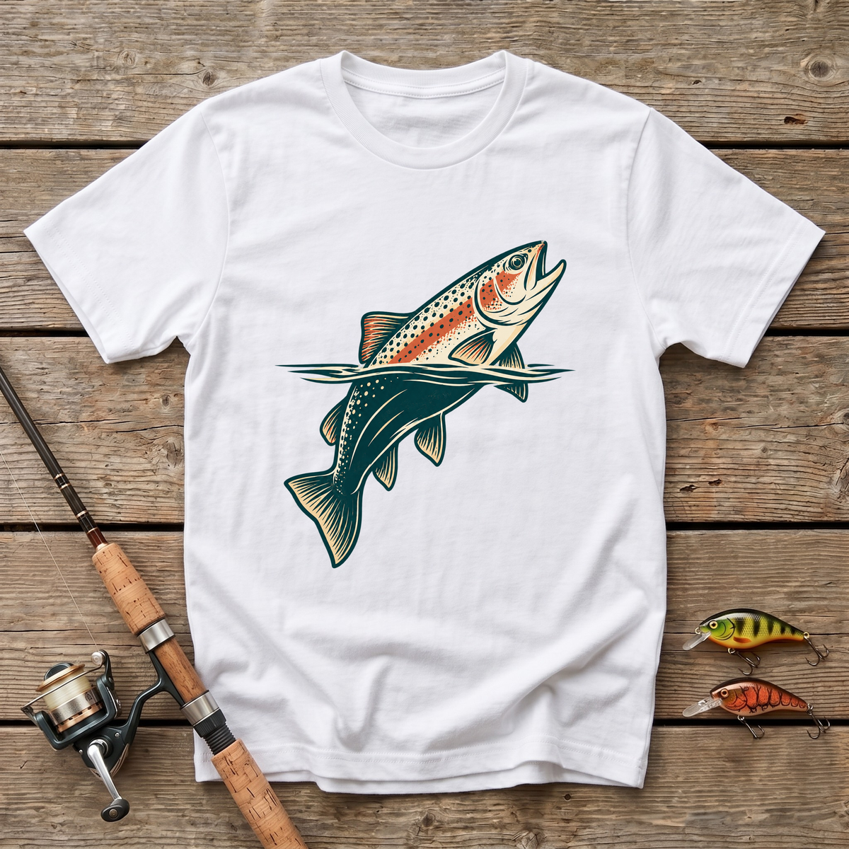Trout In River T-Shirt
