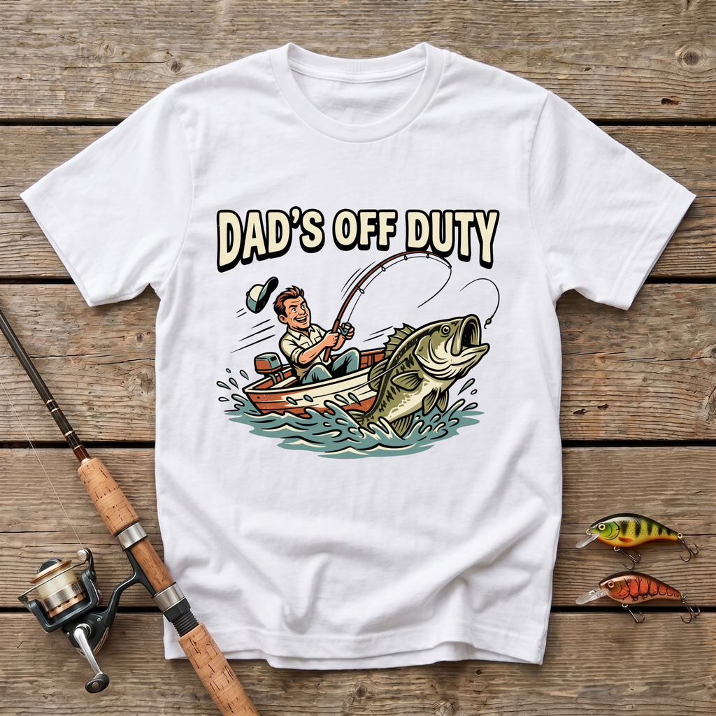 Dad's Off Duty - Fishing T-Shirt