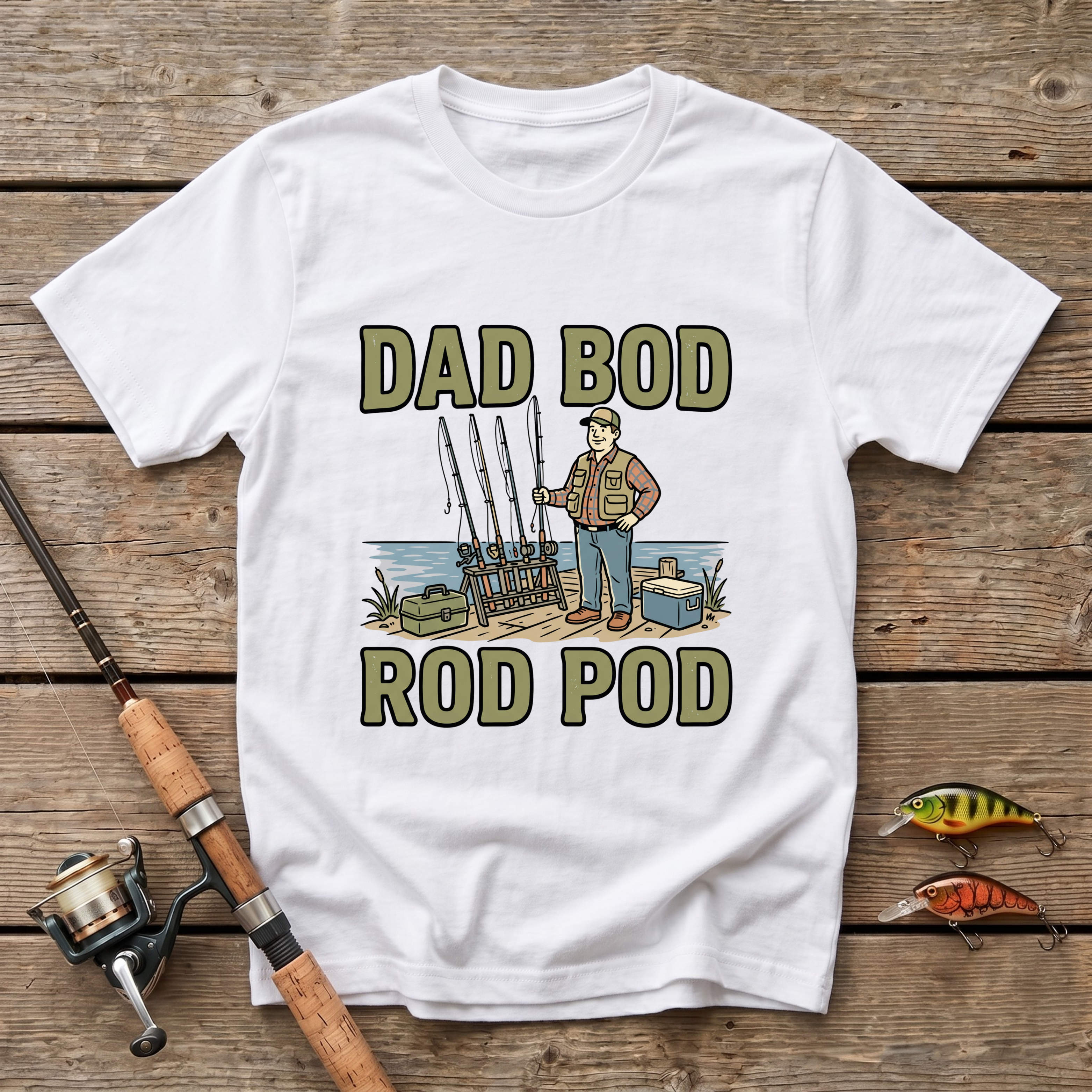 Dad Bod Rod Pod T-Shirt