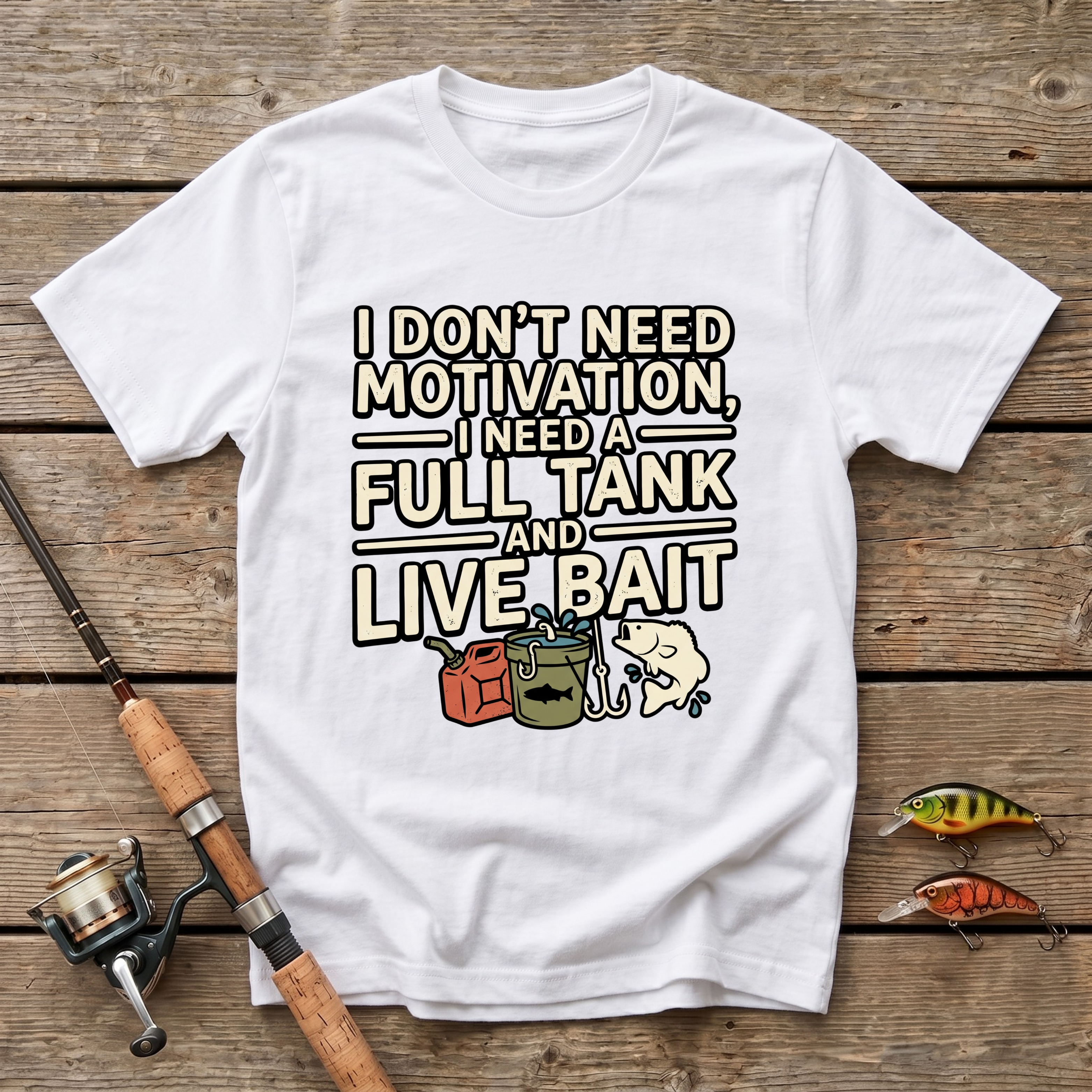 Full Tank And Live Bait T-Shirt