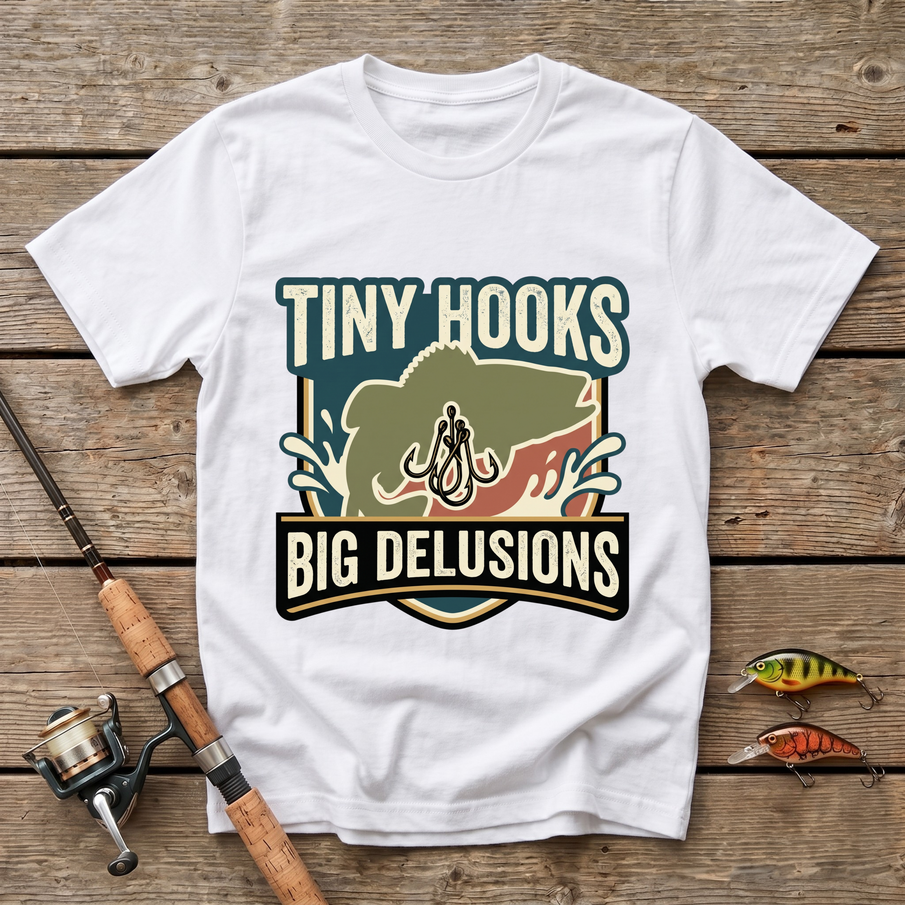 Tiny Hooks Big Delusions T-Shirt