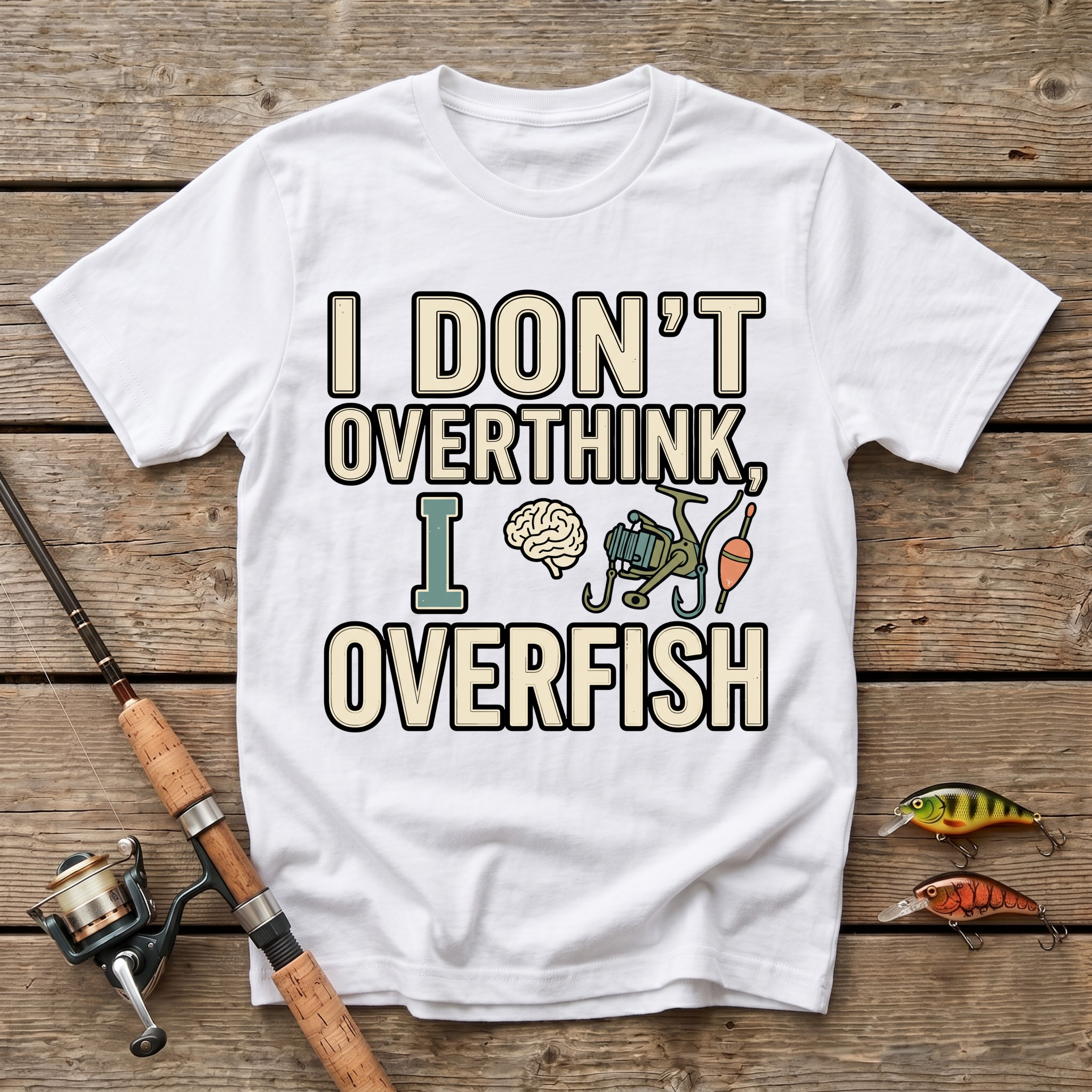 I Don't Overthink, I Overfish T-Shirt