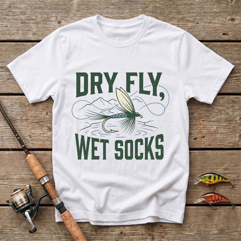 Dry Fly, Wet Socks T-Shirt