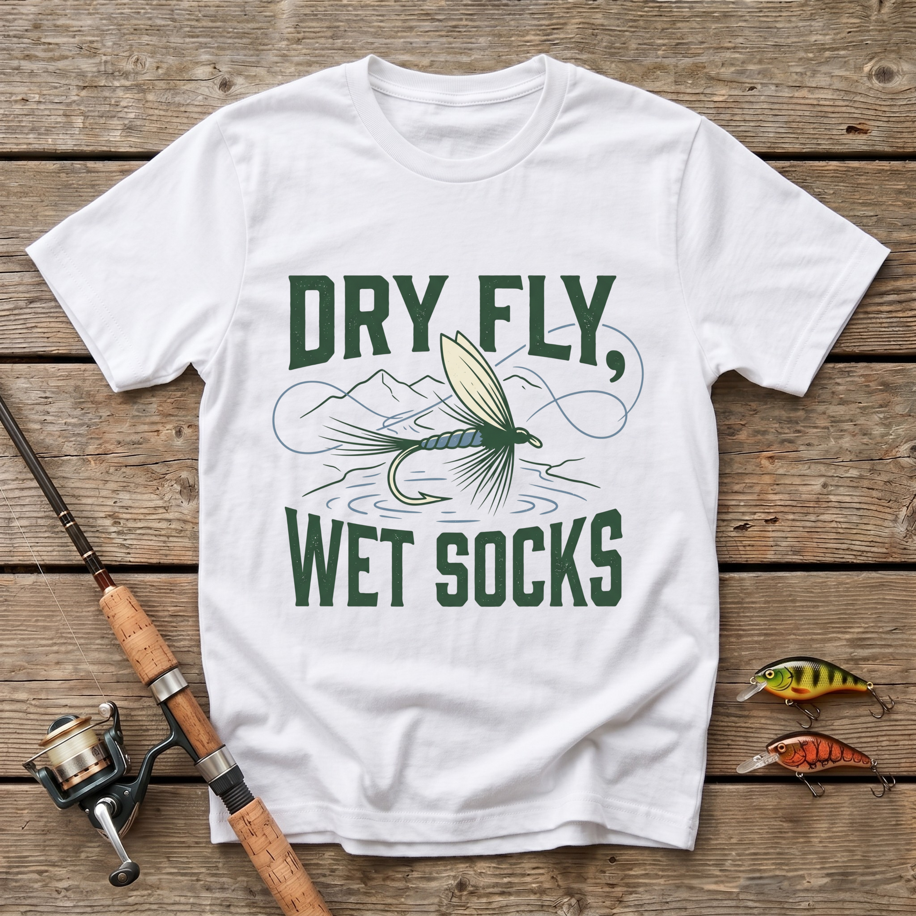 Dry Fly, Wet Socks T-Shirt