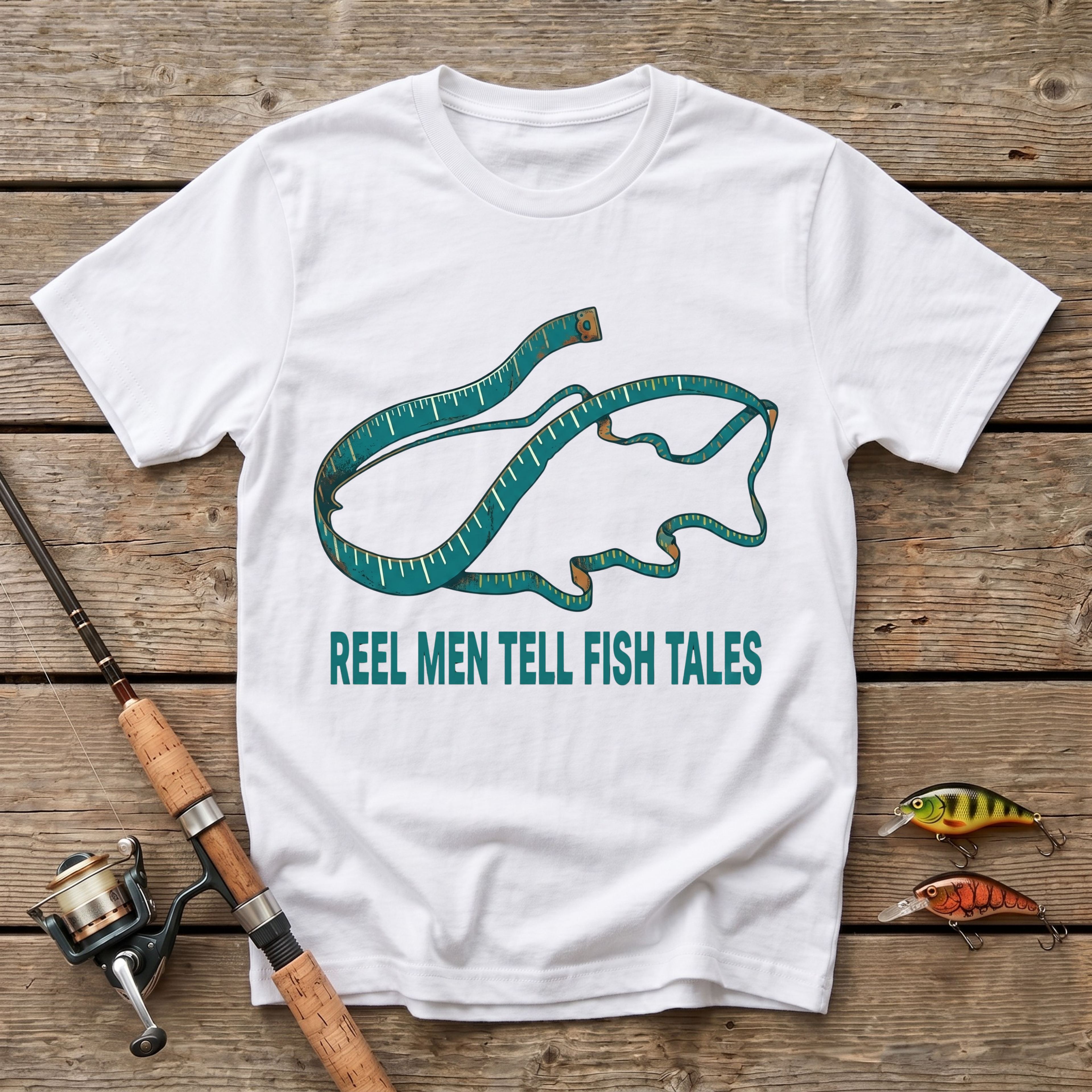 Reel Men Tell Fish Tales T-Shirt